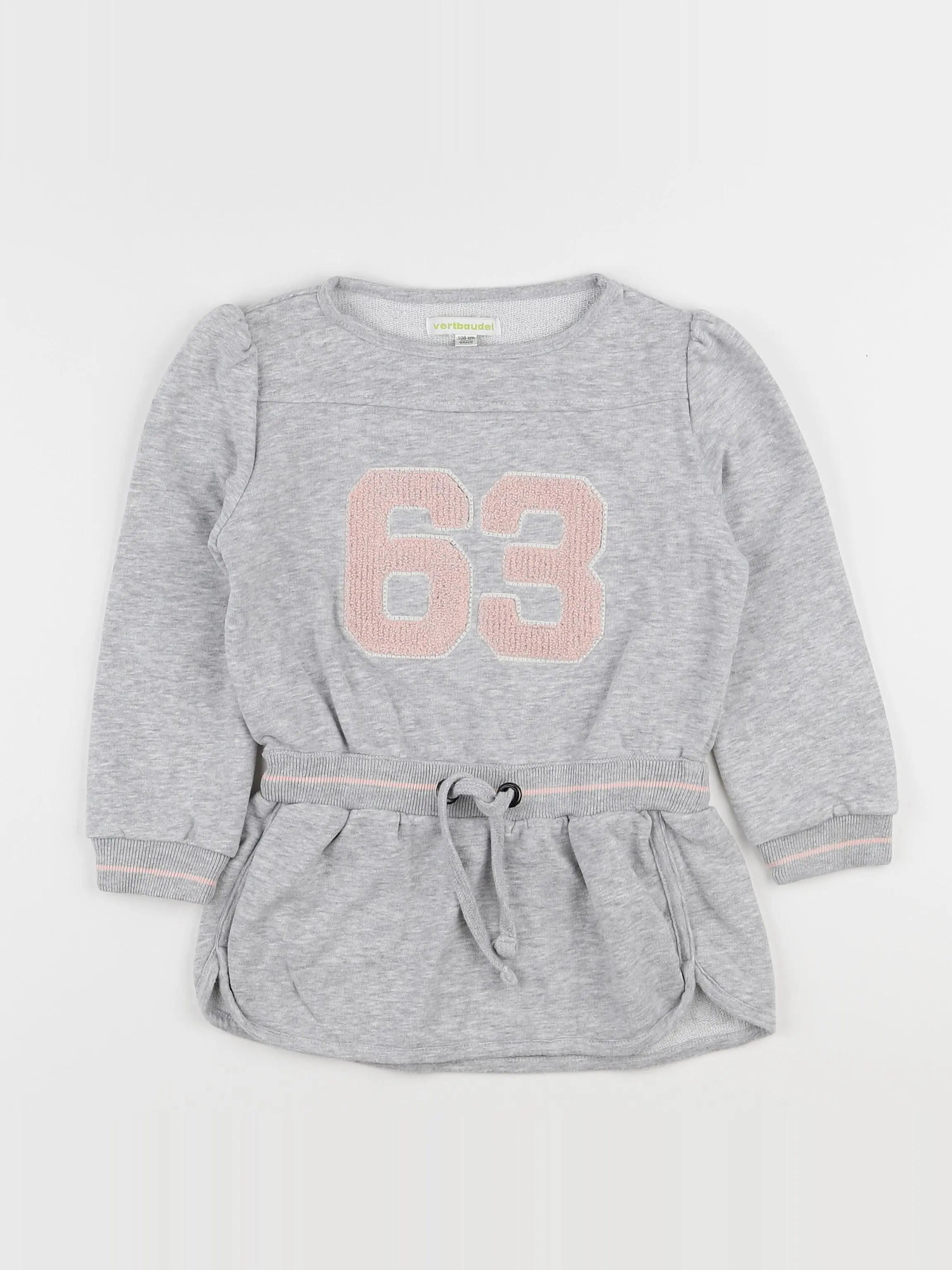 Vertbaudet - robe gris - 5 ans