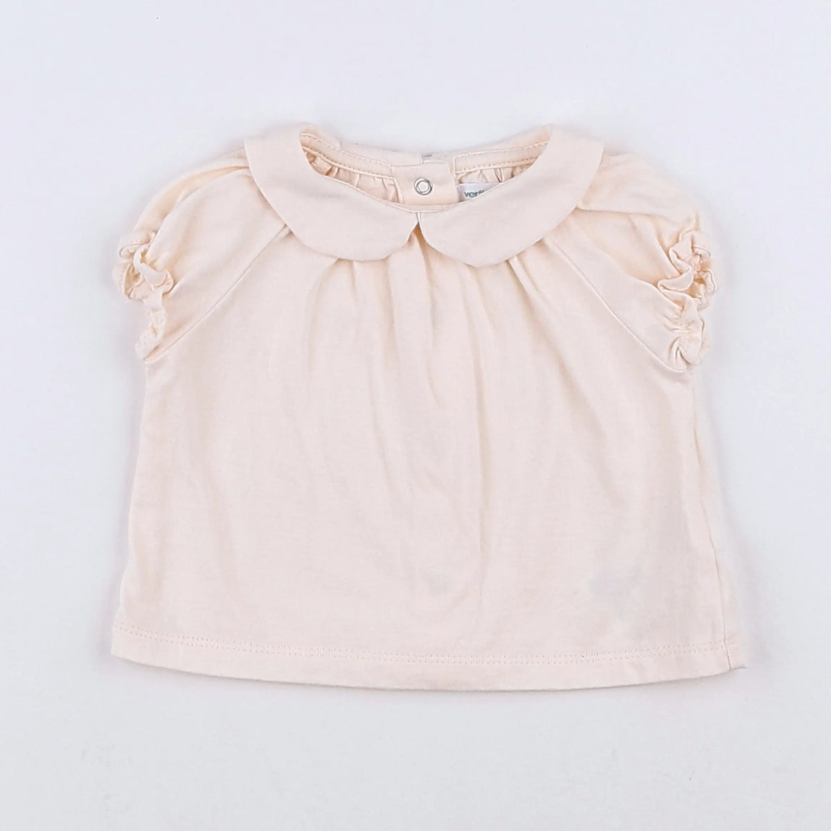 Vertbaudet - tee-shirt beige - 3 mois