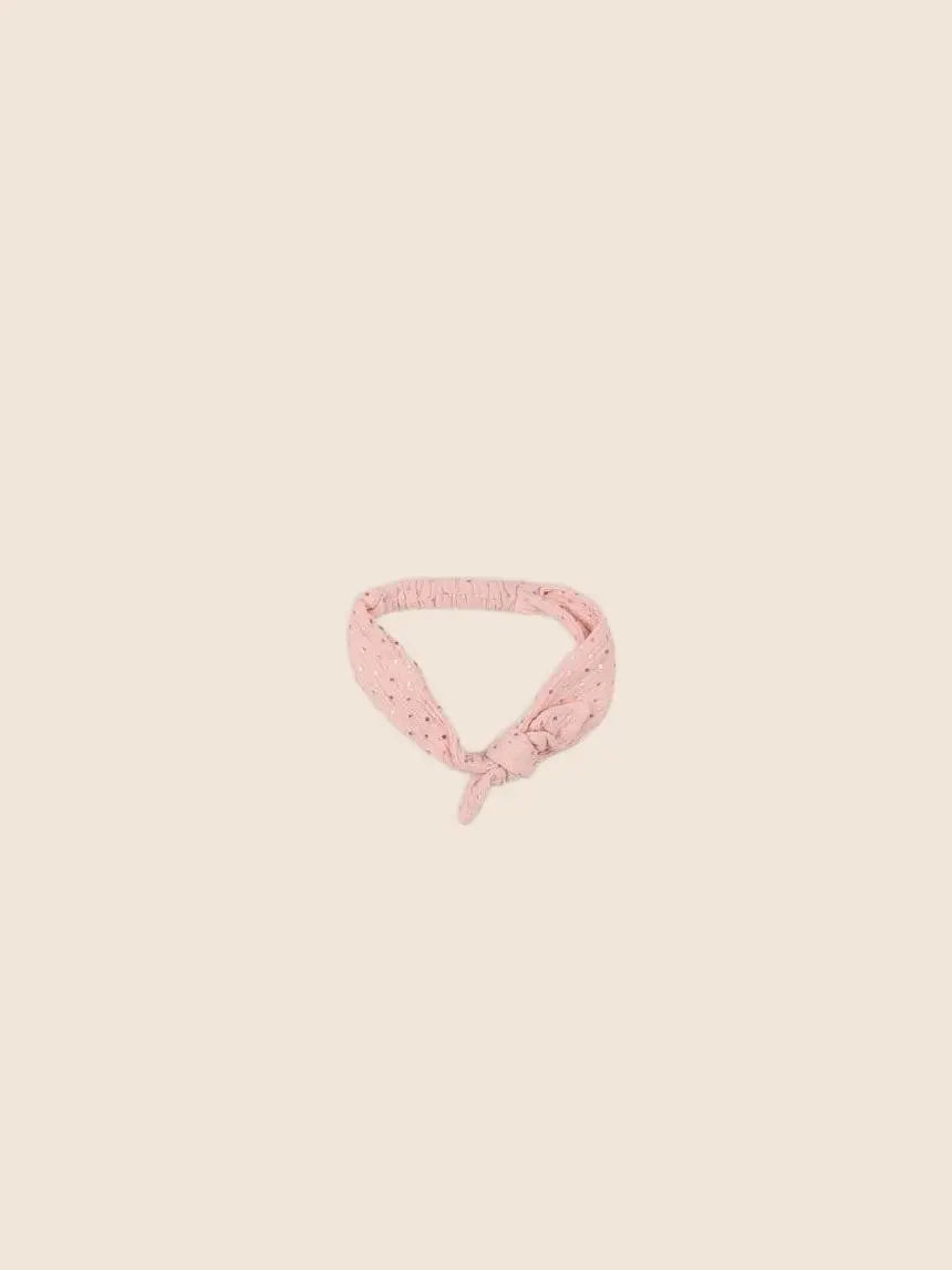 Vertbaudet - bandeau rose - 12/18 mois