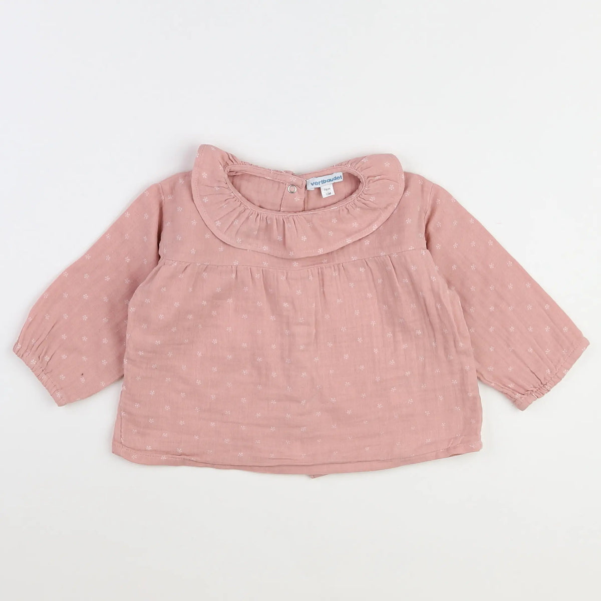 Vertbaudet - blouse rose - 12 mois