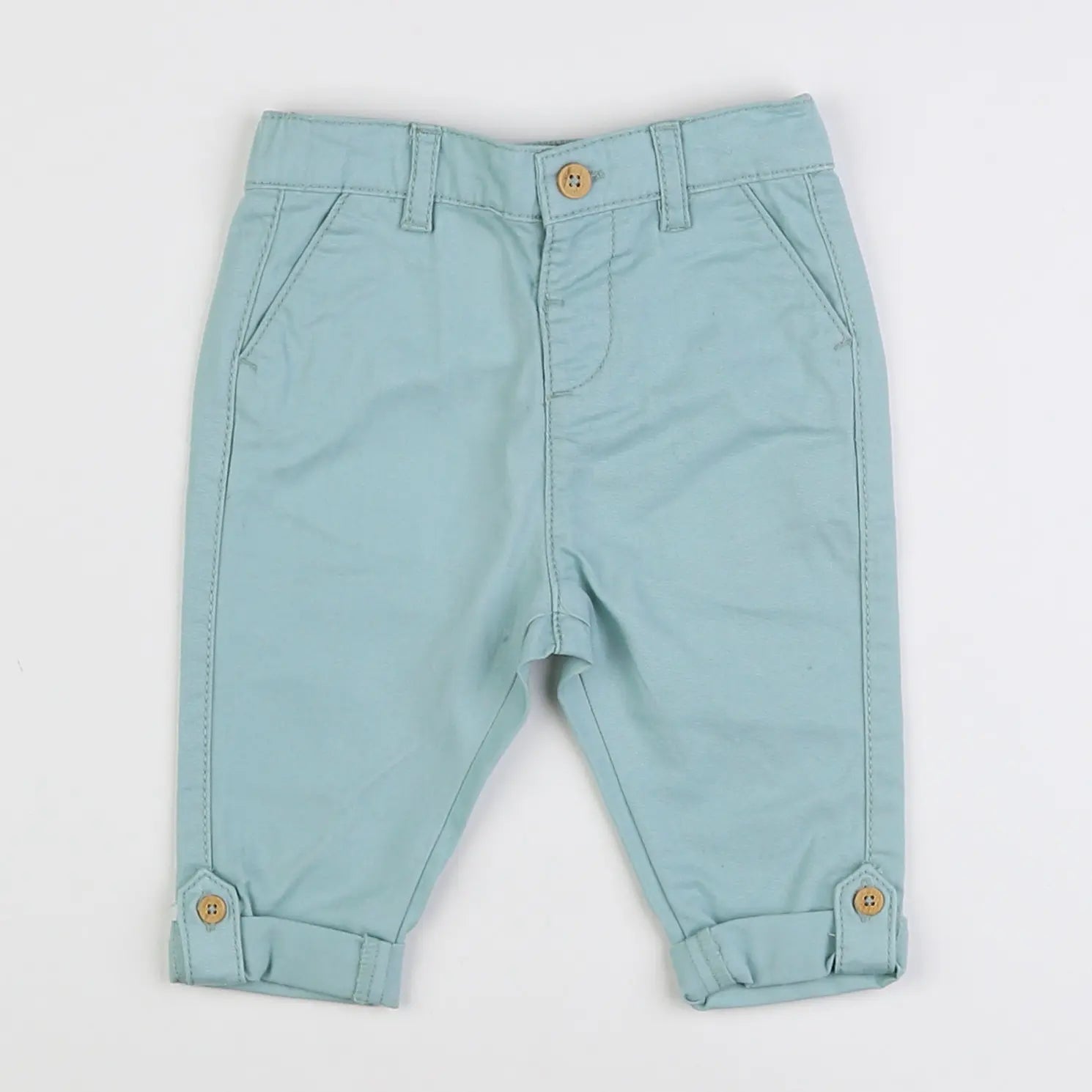 Vertbaudet - pantalon bleu - 6 mois