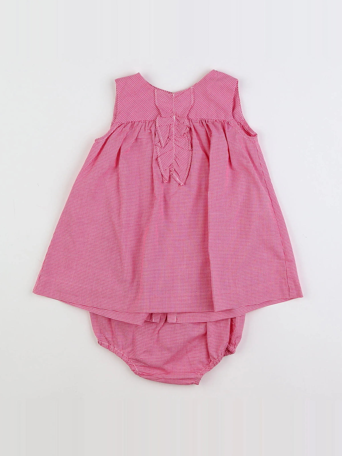 Jacadi - robe blanc, rose - 6 mois