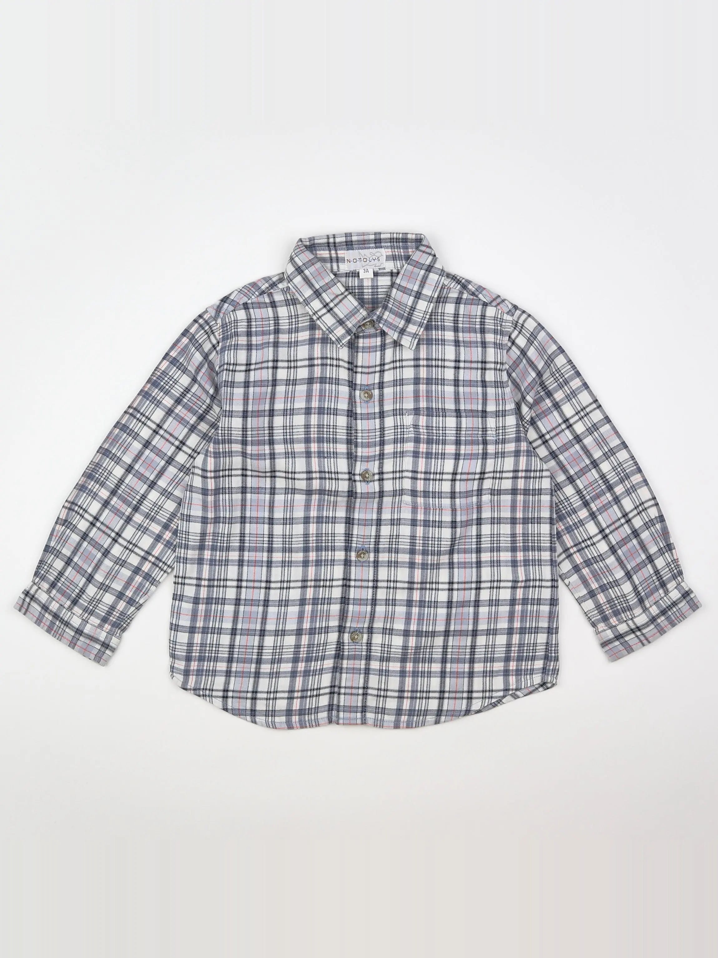 Natalys - chemise bleu - 3 ans