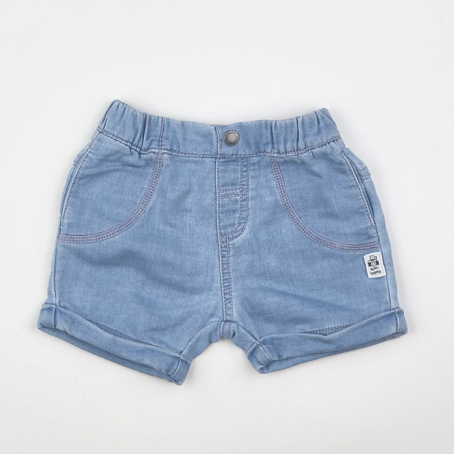 Vertbaudet - short bleu - 6 mois