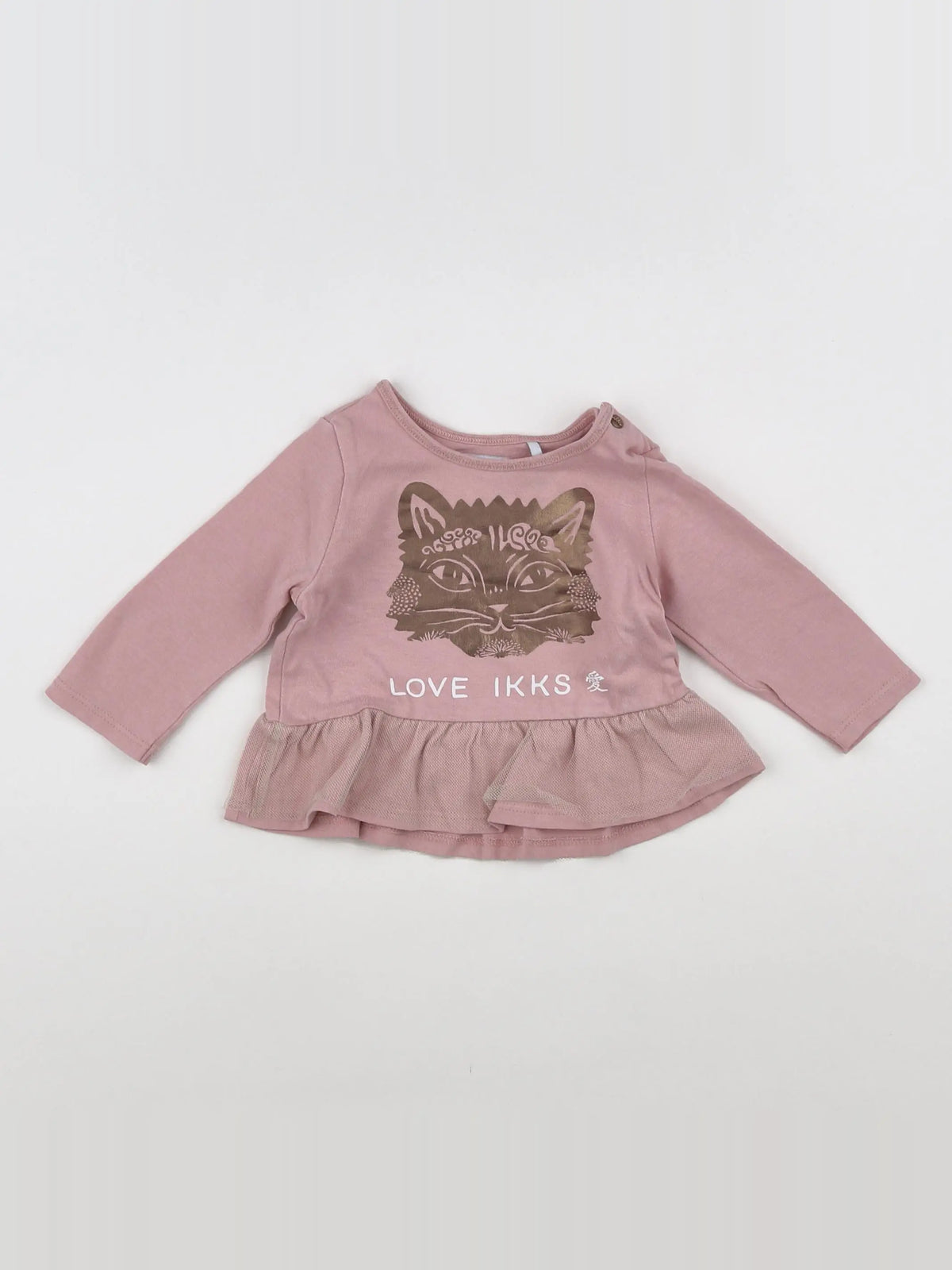 IKKS - tee-shirt rose - 6 mois
