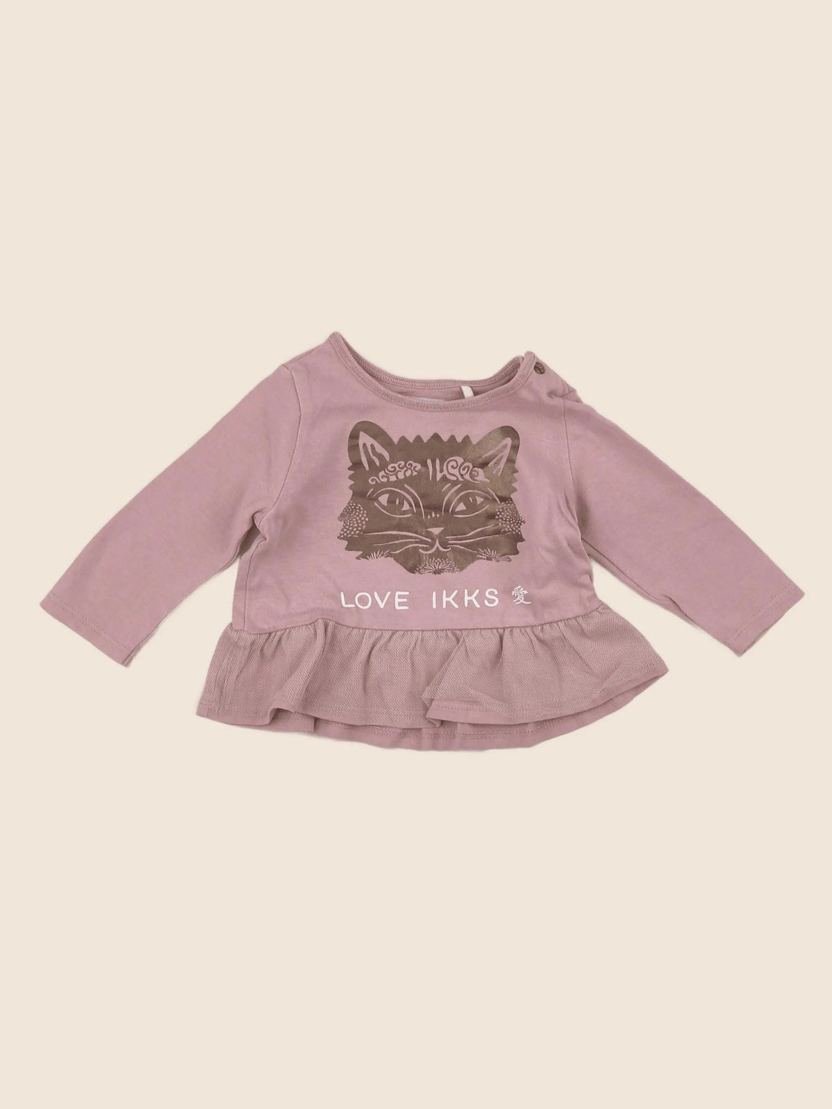 IKKS - tee-shirt rose - 6 mois