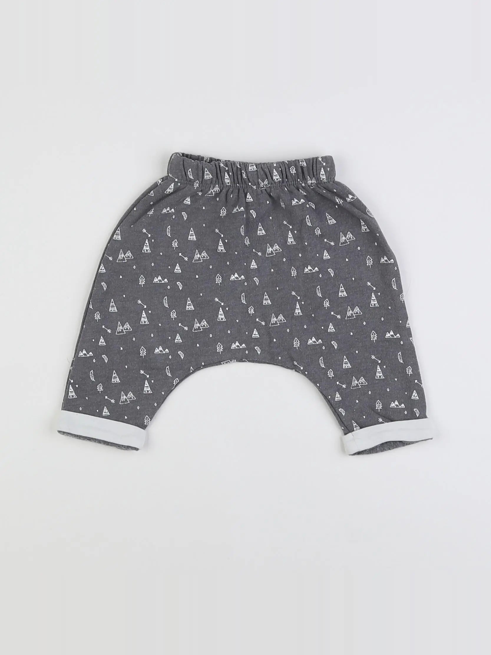 Vertbaudet - sarouel gris - 1 mois