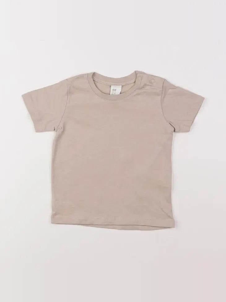 H&M - tee-shirt beige - 9 mois