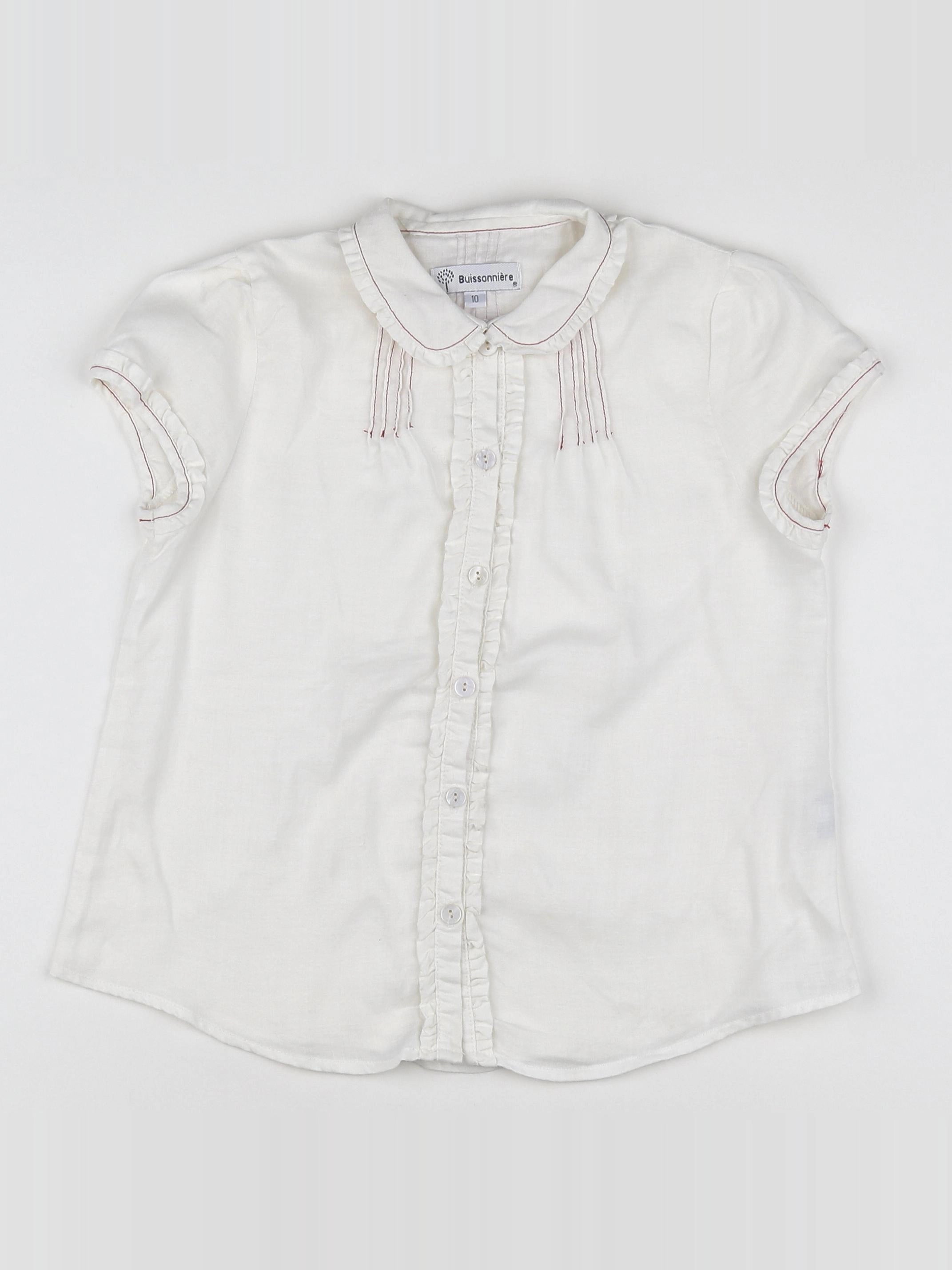 Buissonnière - blouse blanc - 10 ans