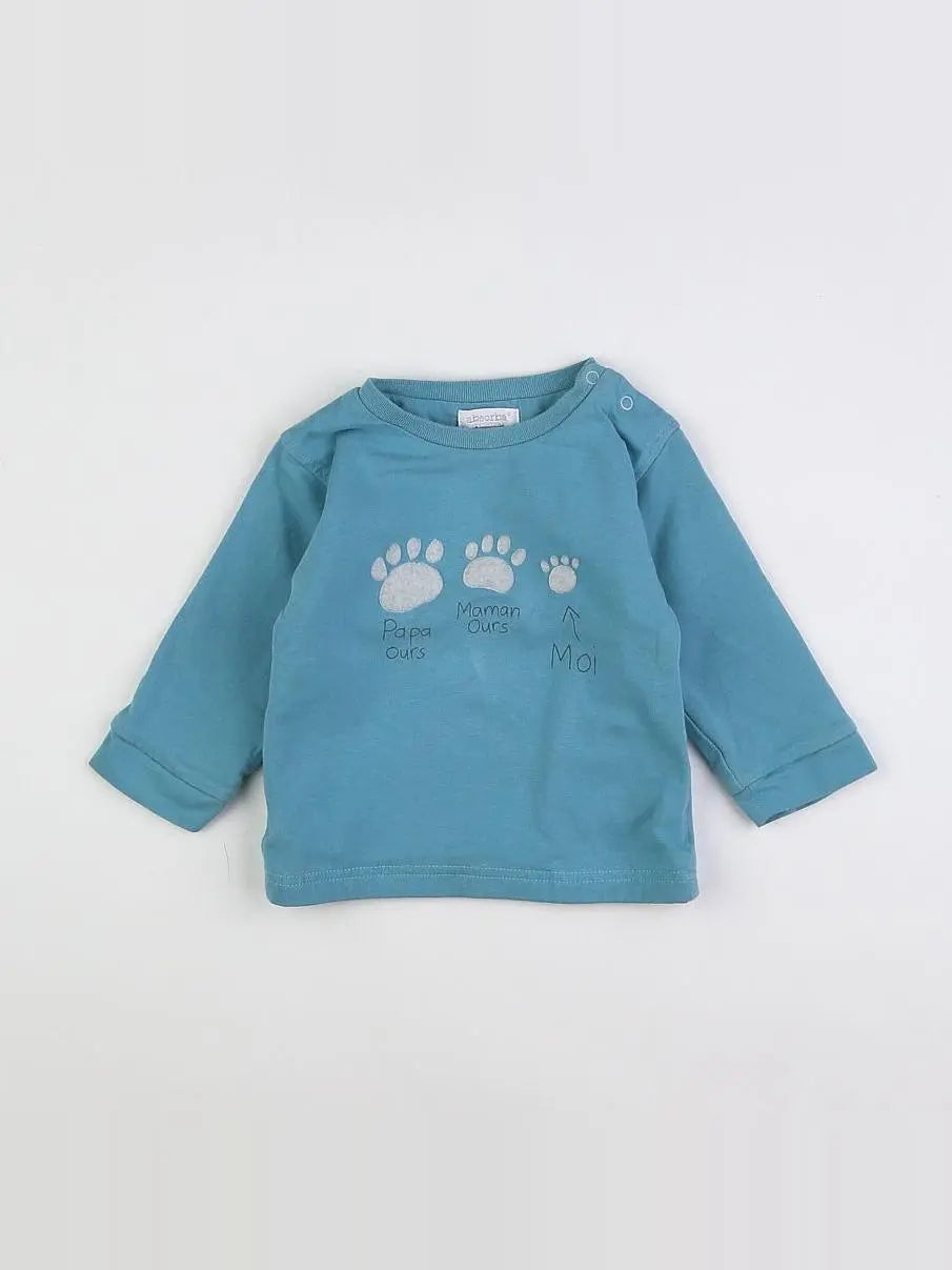 Absorba - tee-shirt bleu - 6 mois