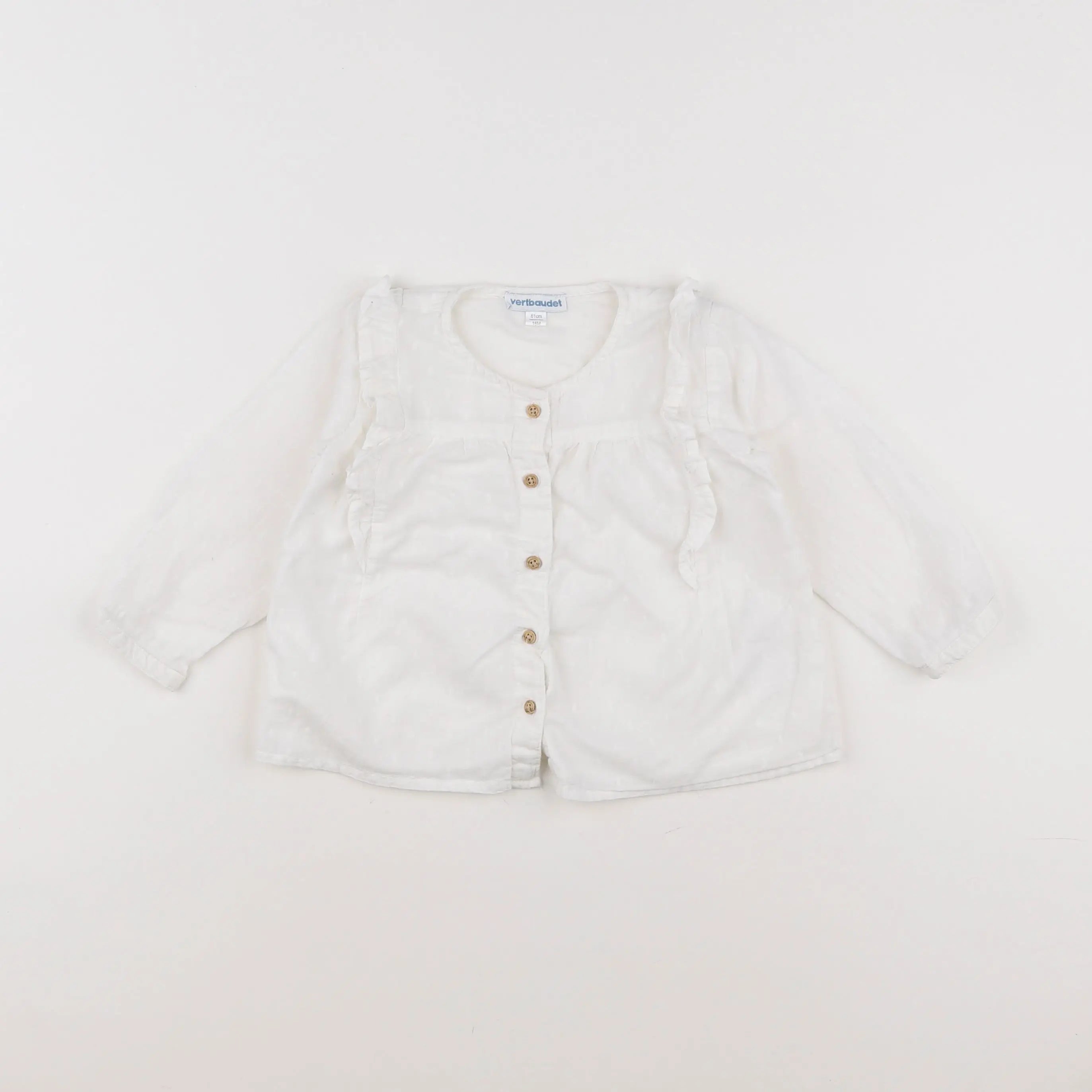 Vertbaudet - blouse blanc - 18 mois