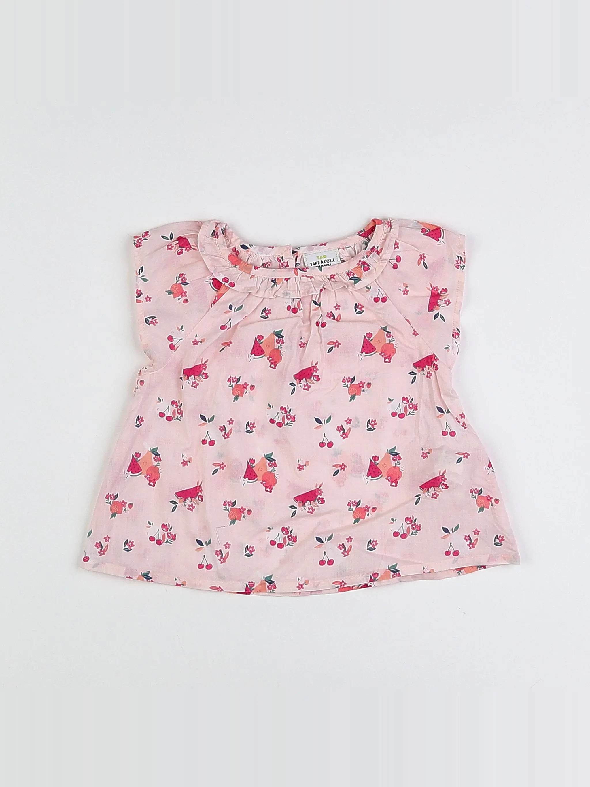 Tape à l'oeil - blouse rose, multicolore - 6 mois