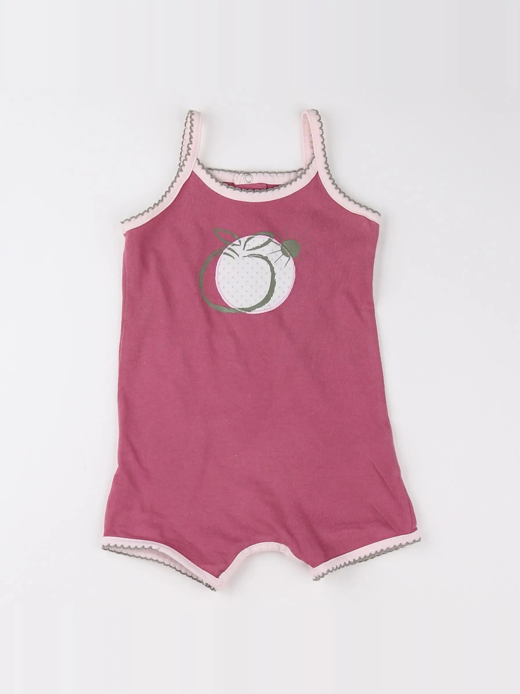 Vertbaudet - combinaison violet - 12 mois