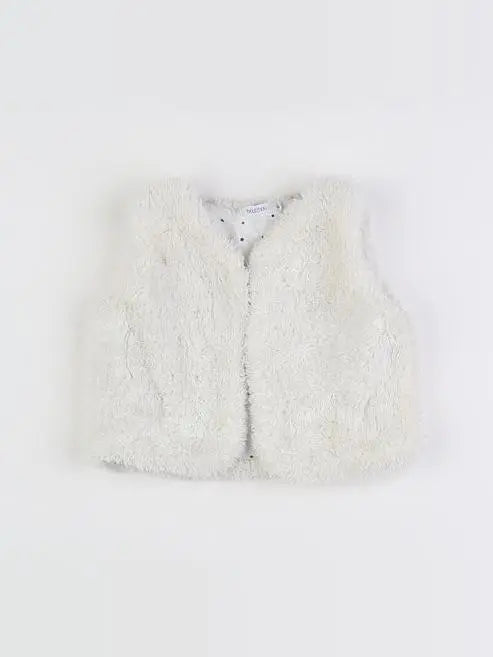 Boutchou - gilet blanc - 6 mois