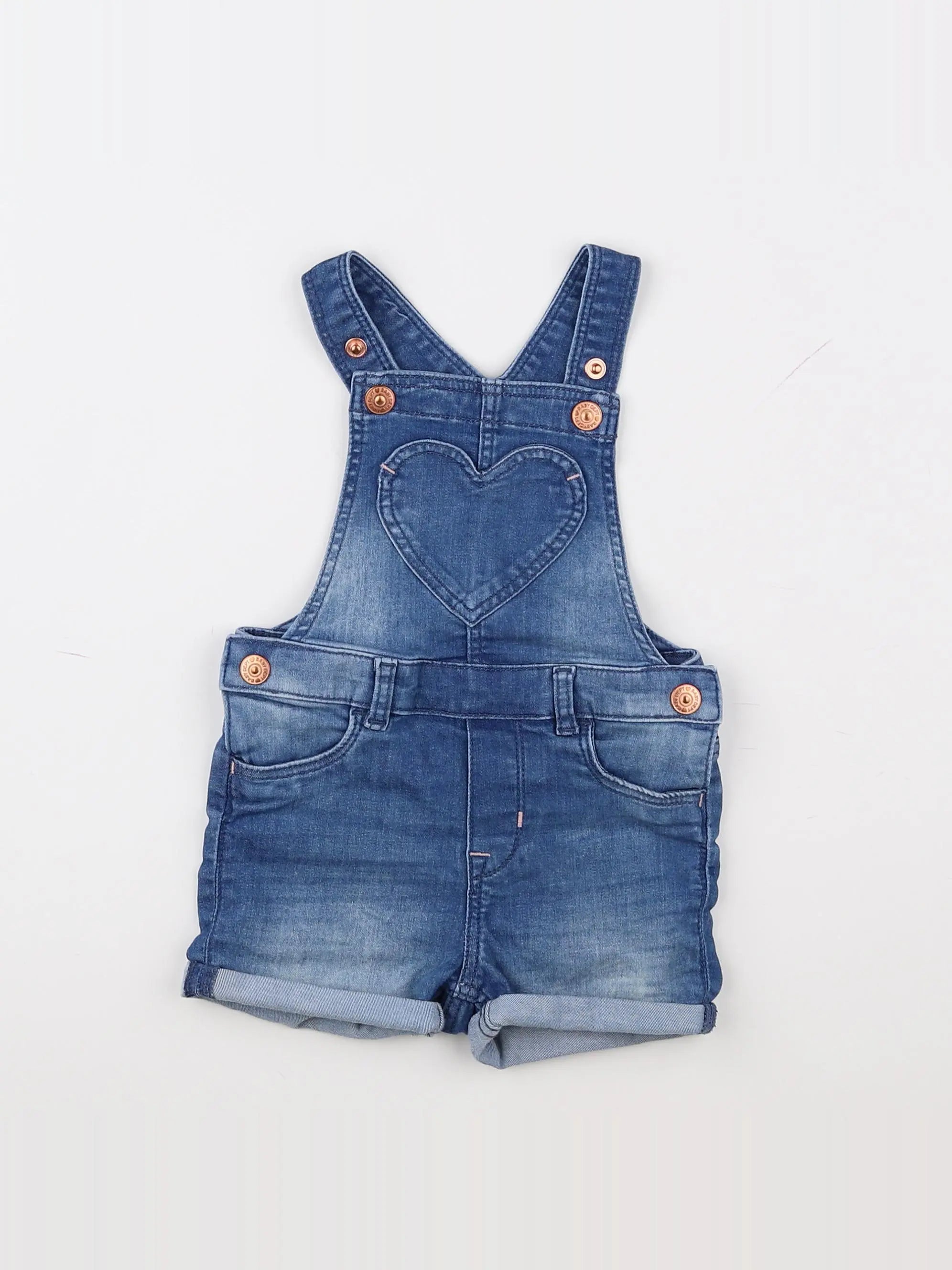 H&M - salopette bleu - 9 mois