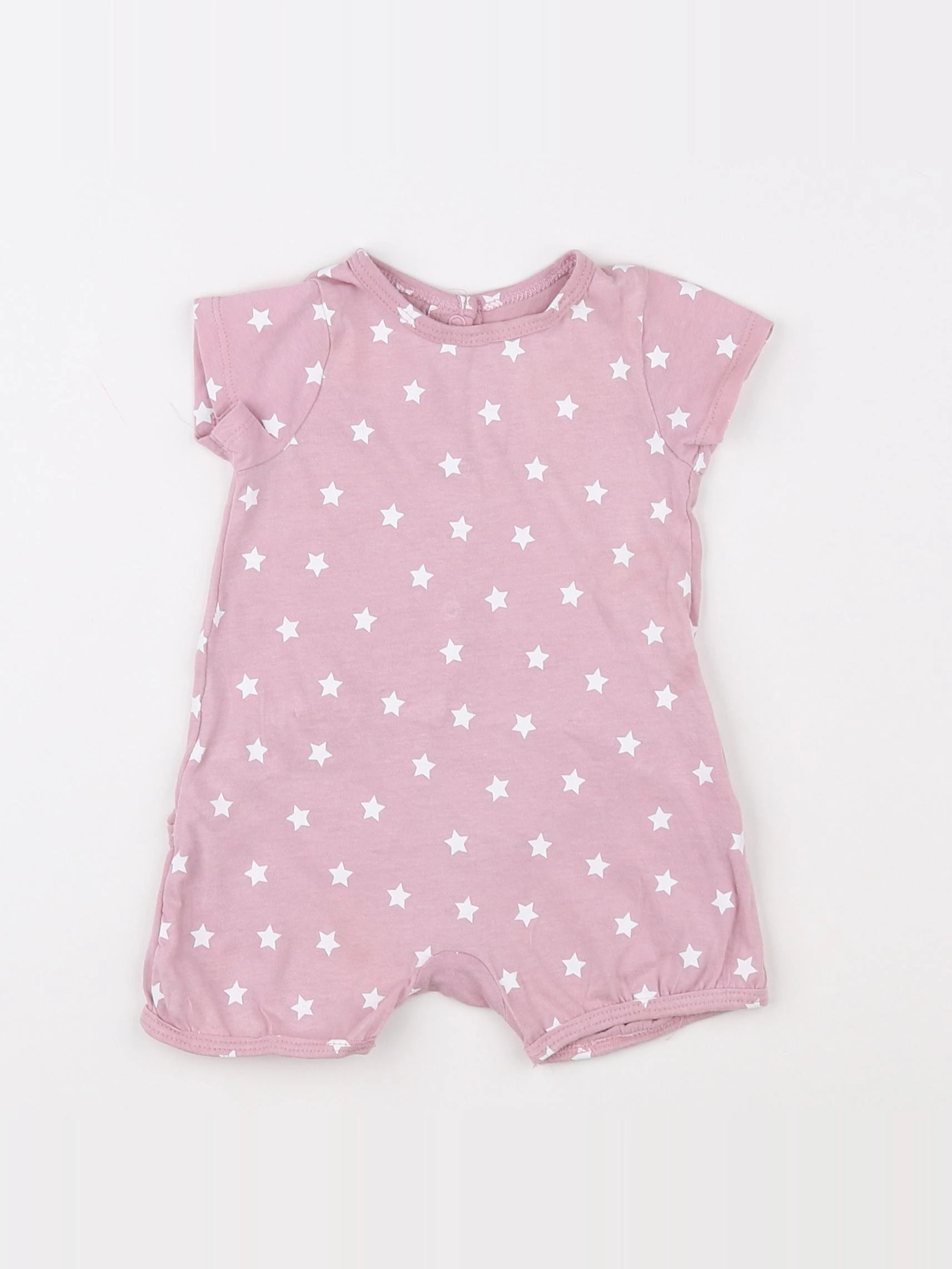 Vertbaudet - pyjama coton violet - 3 mois