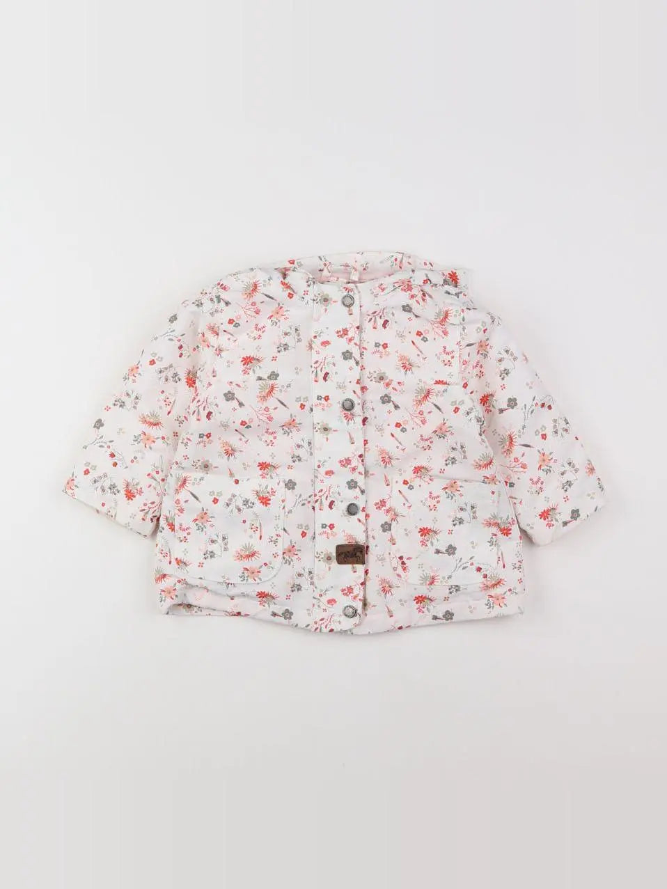 Vertbaudet - veste doublure amovible blanc, rouge - 12 mois
