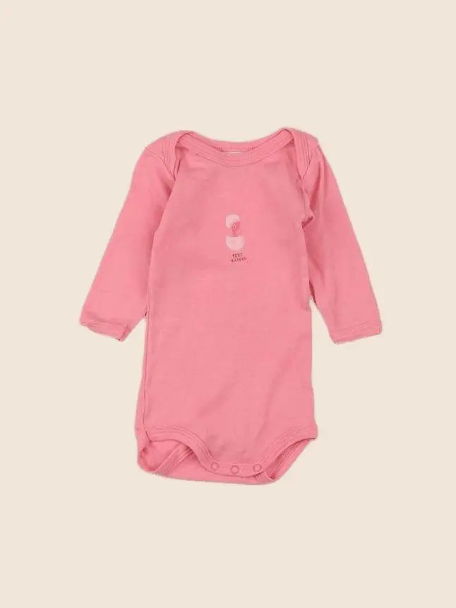 Petit Bateau - body rose - 3 mois