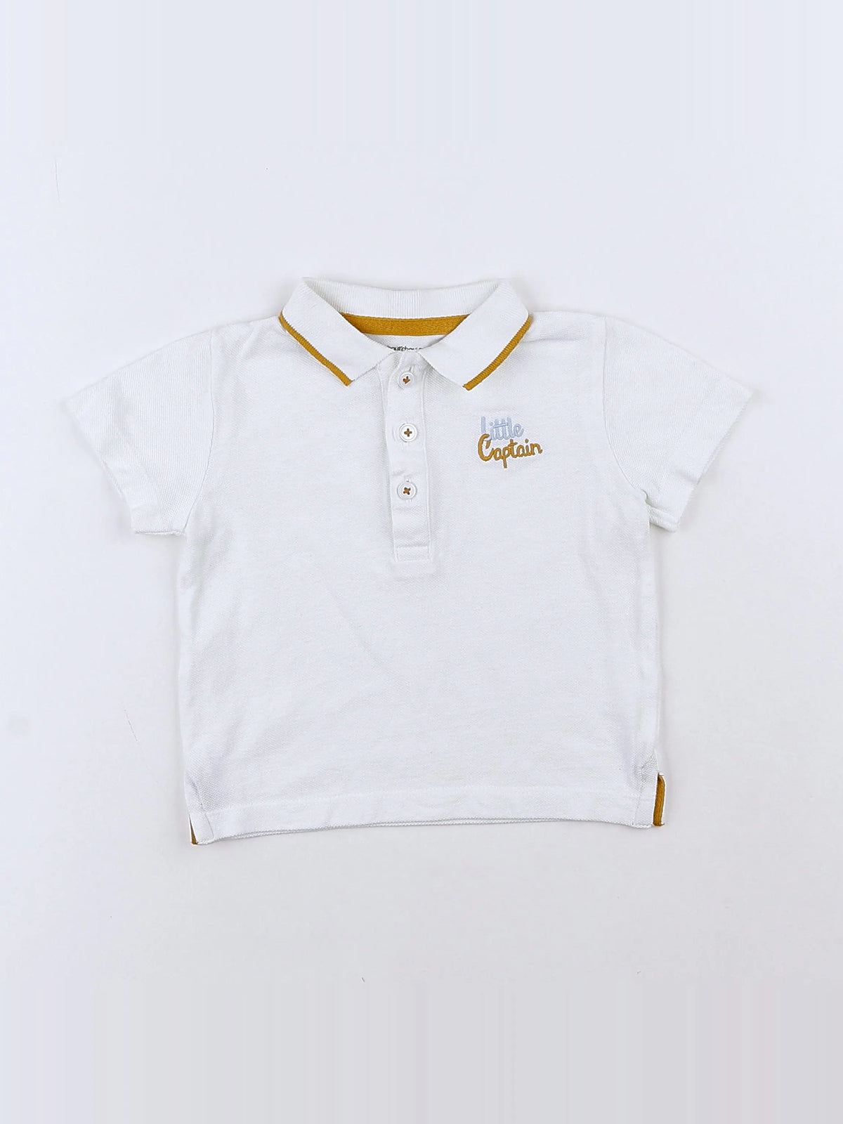 Boutchou - polo blanc - 12 mois