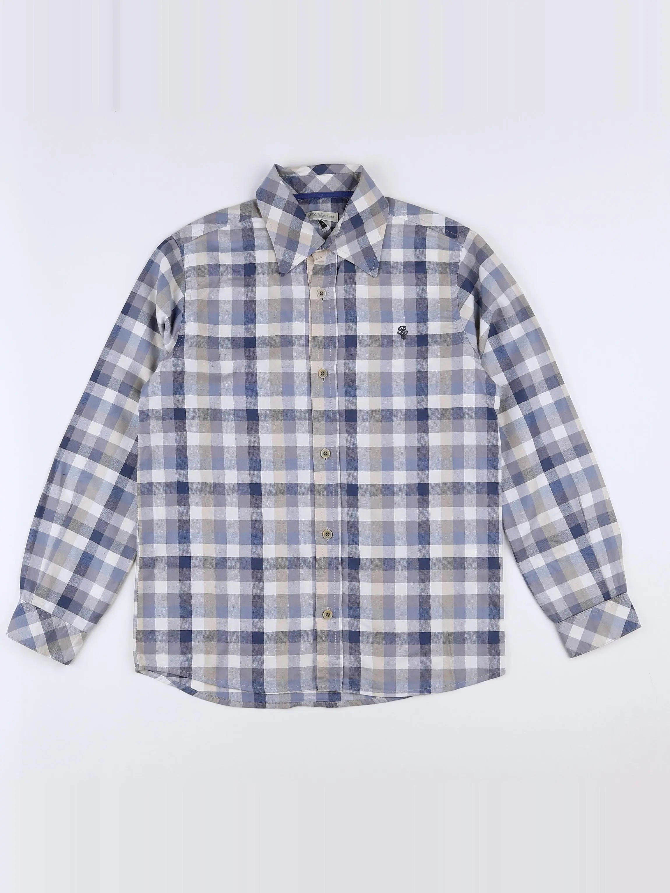 PiliCarrera - chemise bleu, gris - 10 ans