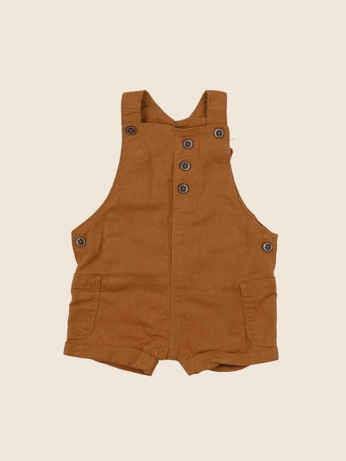 Vertbaudet - salopette marron - 3 mois