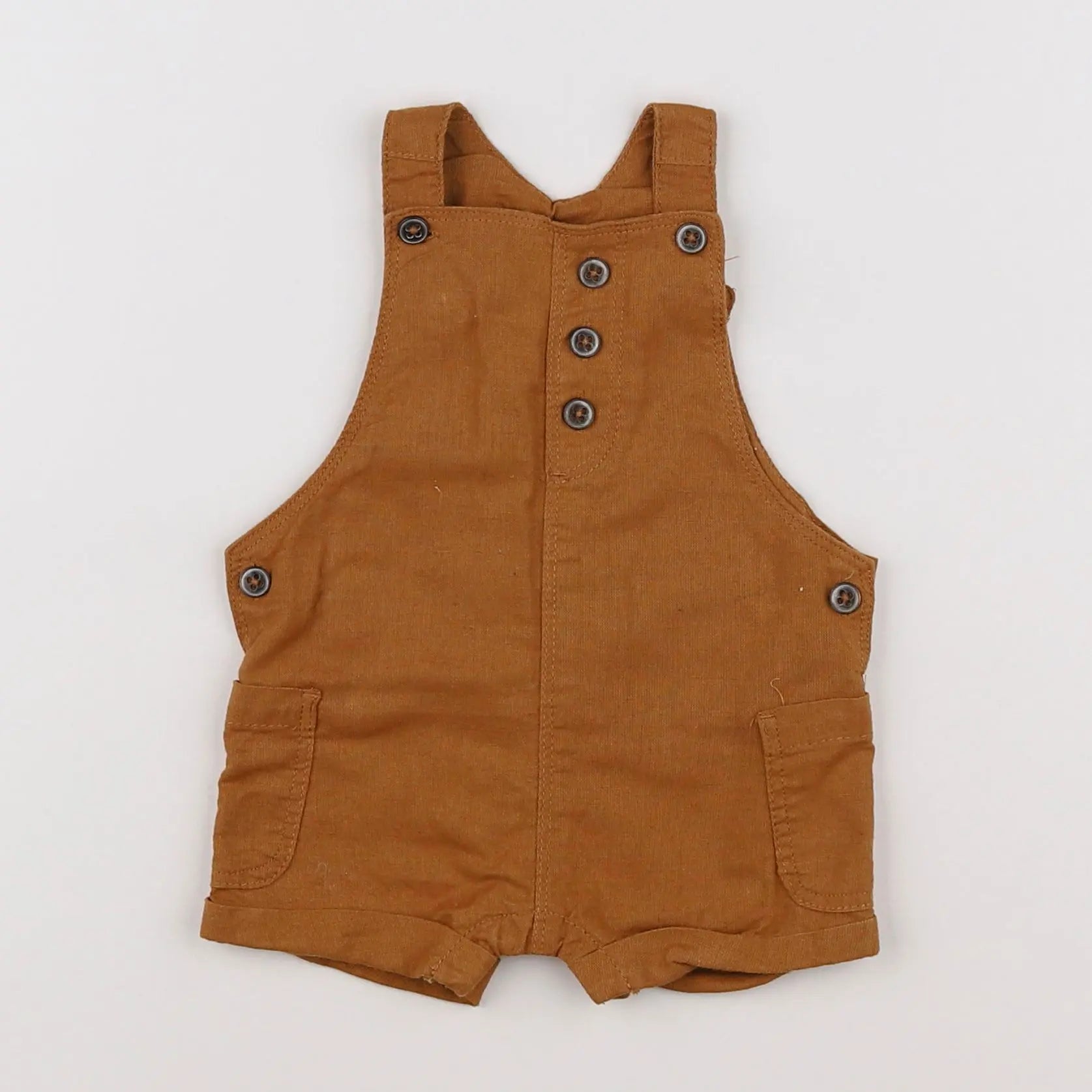 Vertbaudet - salopette marron - 3 mois