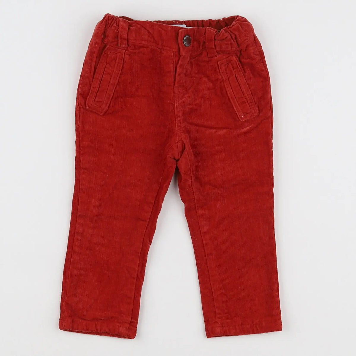 Vertbaudet - pantalon rouge - 6 mois