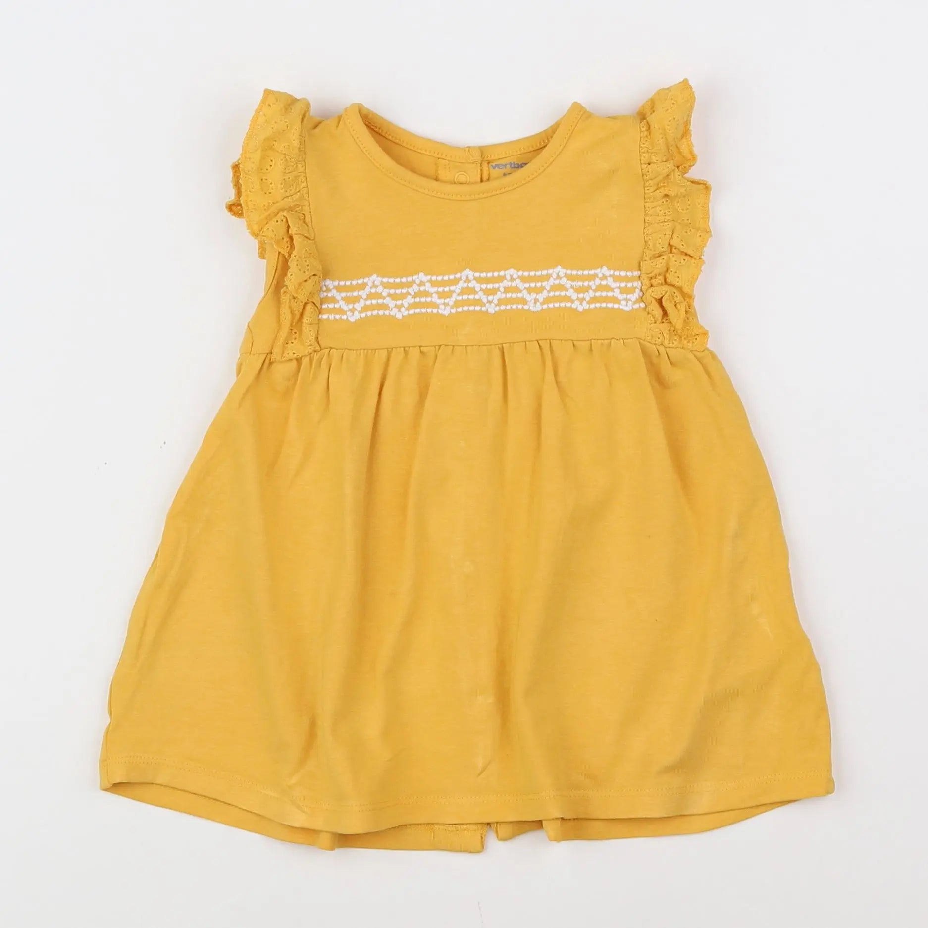 Vertbaudet - robe jaune - 6 mois