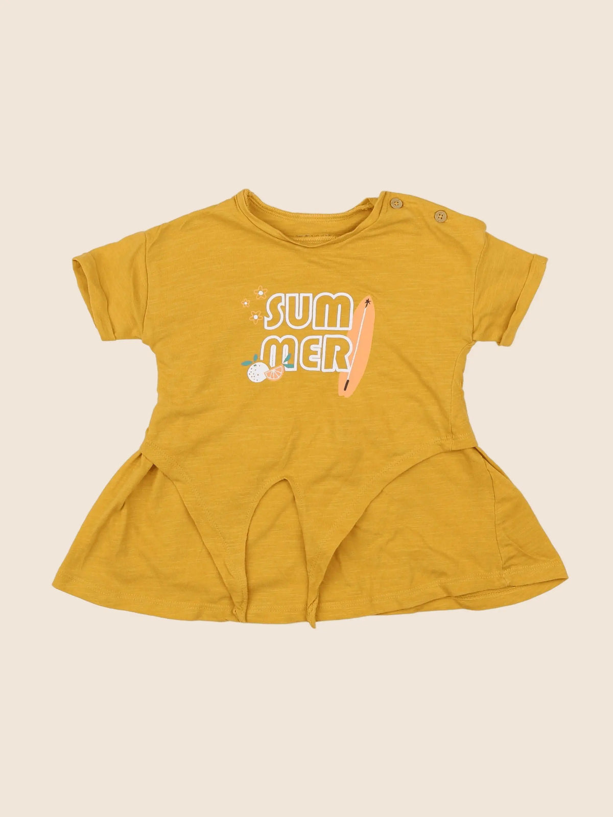 Vertbaudet - robe jaune - 9 mois