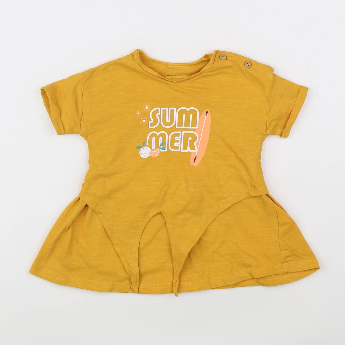 Vertbaudet - robe jaune - 9 mois