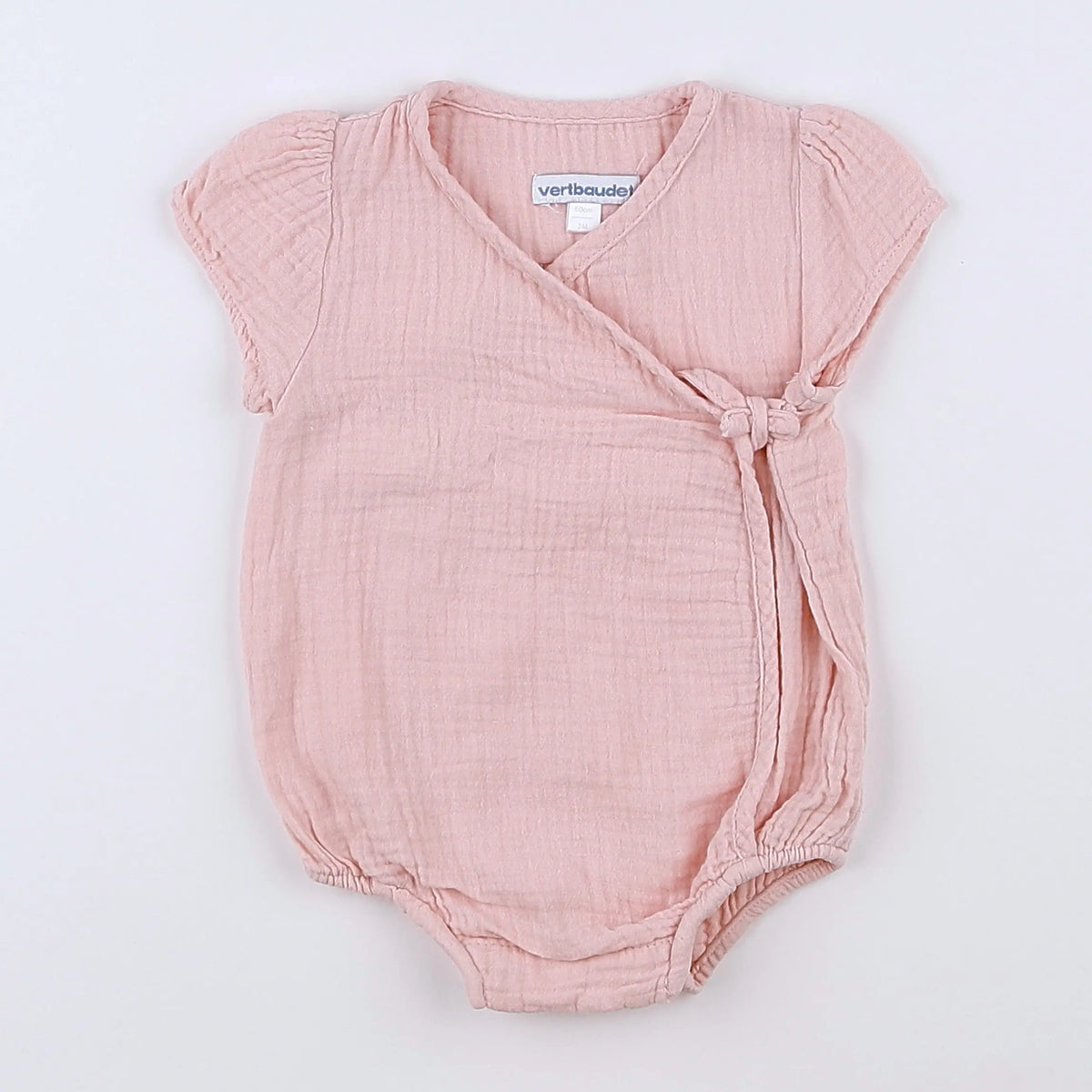 Vertbaudet - combinaison rose - 3 mois