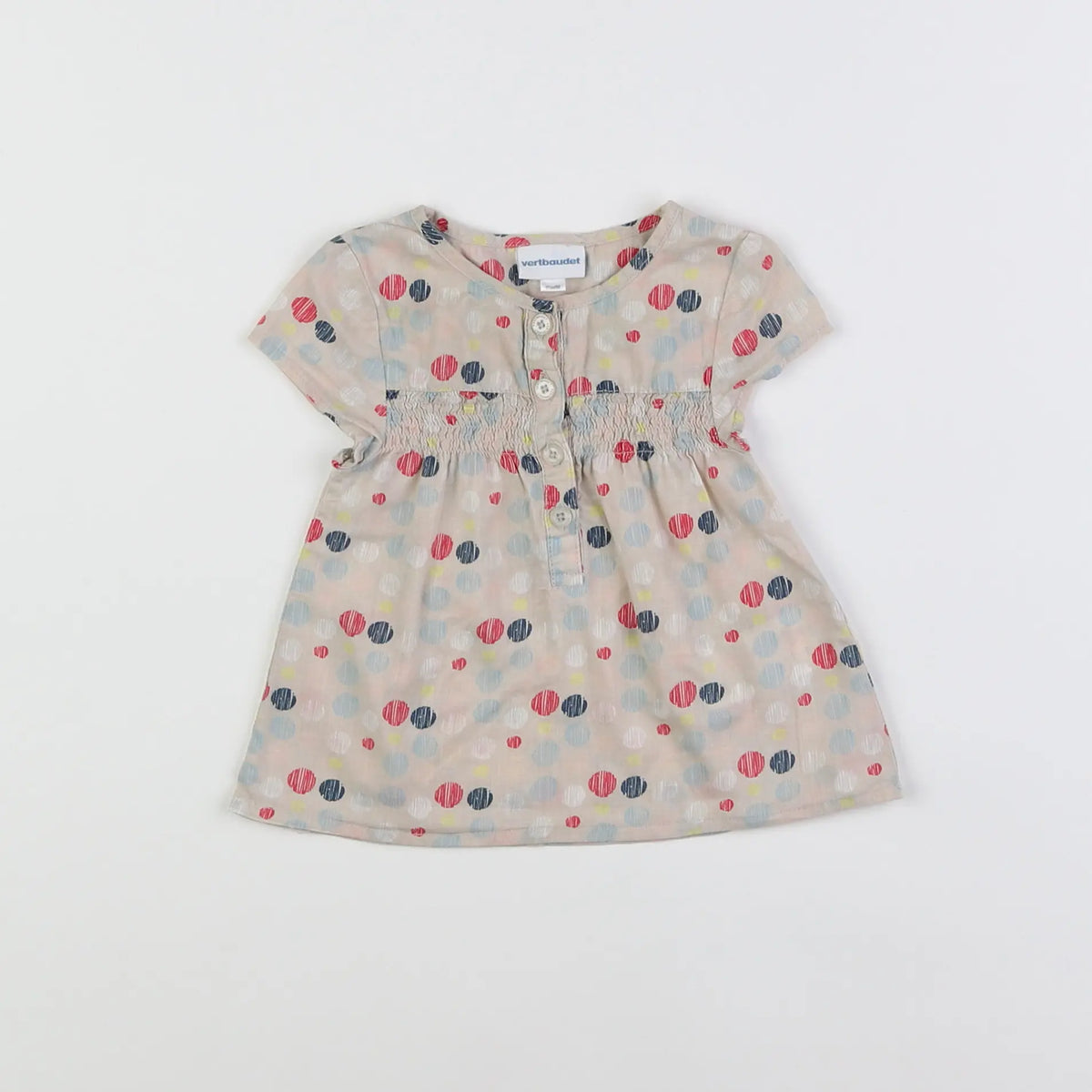 Vertbaudet - blouse marron - 6 mois