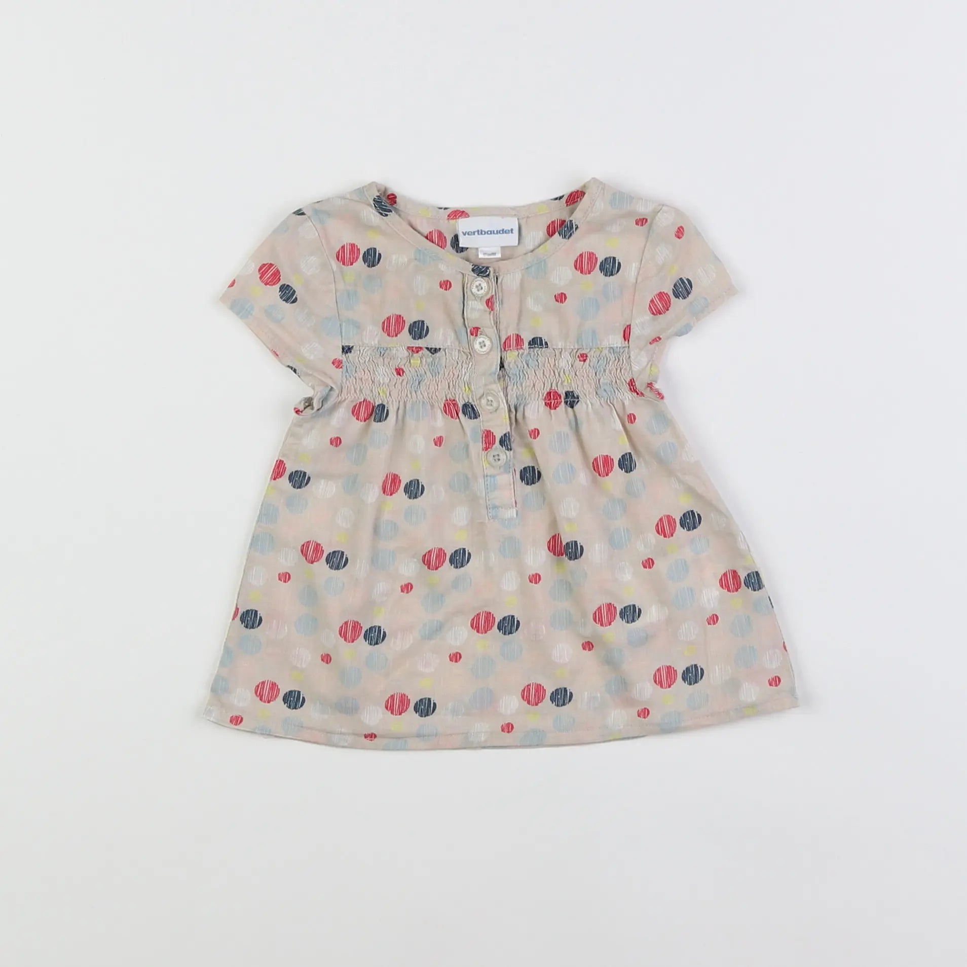 Vertbaudet - blouse marron - 6 mois
