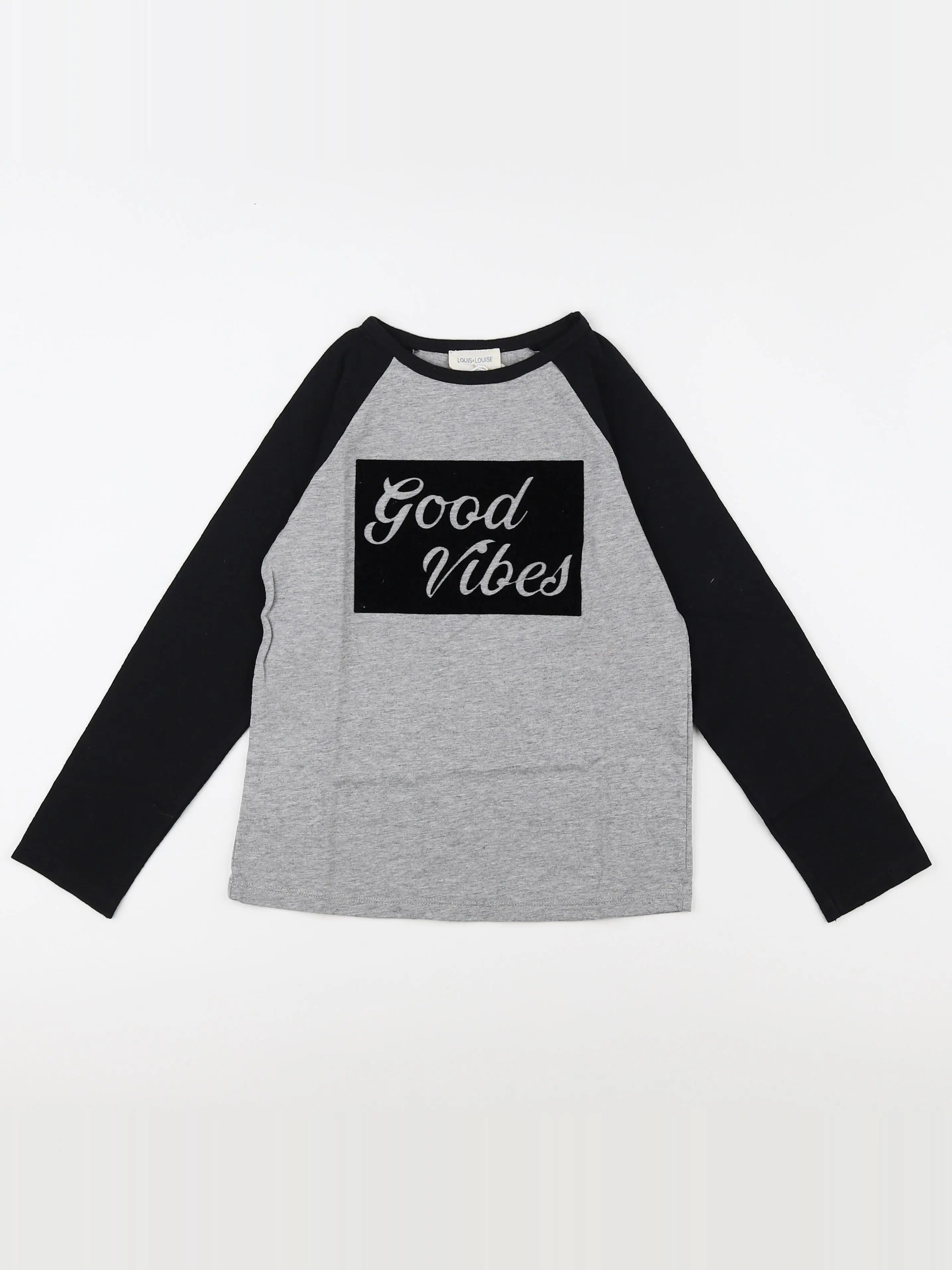 Louis Louise - tee-shirt gris (état neuf) - 6 ans