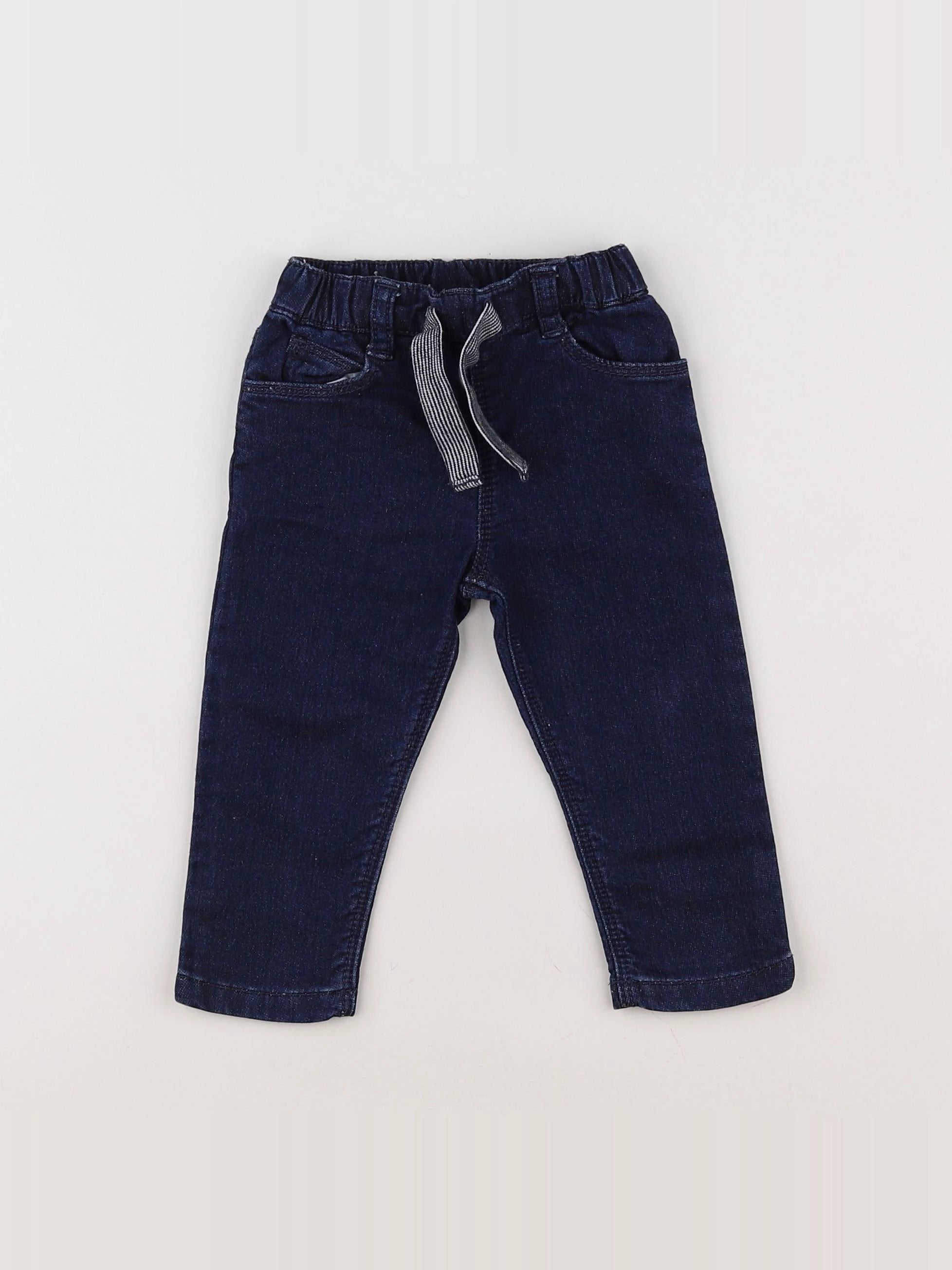 Petit Bateau - jegging bleu - 6 mois