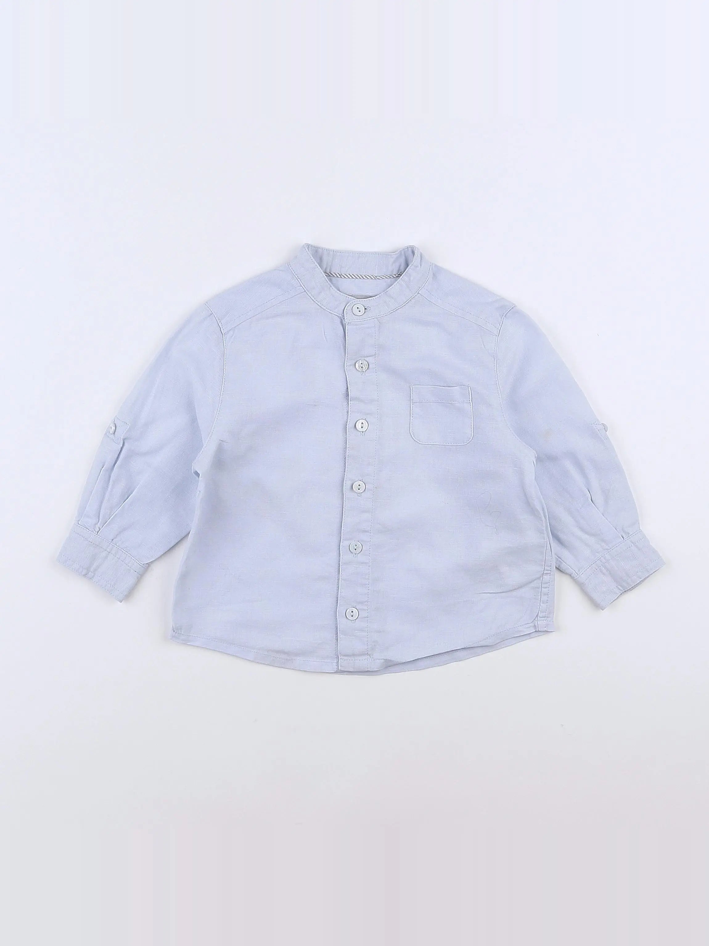 Cyrillus - chemise bleu - 12 mois