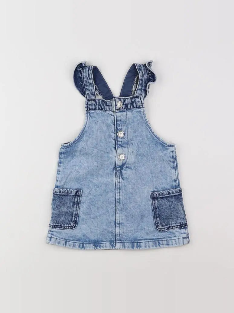 H&M - robe bleu - 12 mois