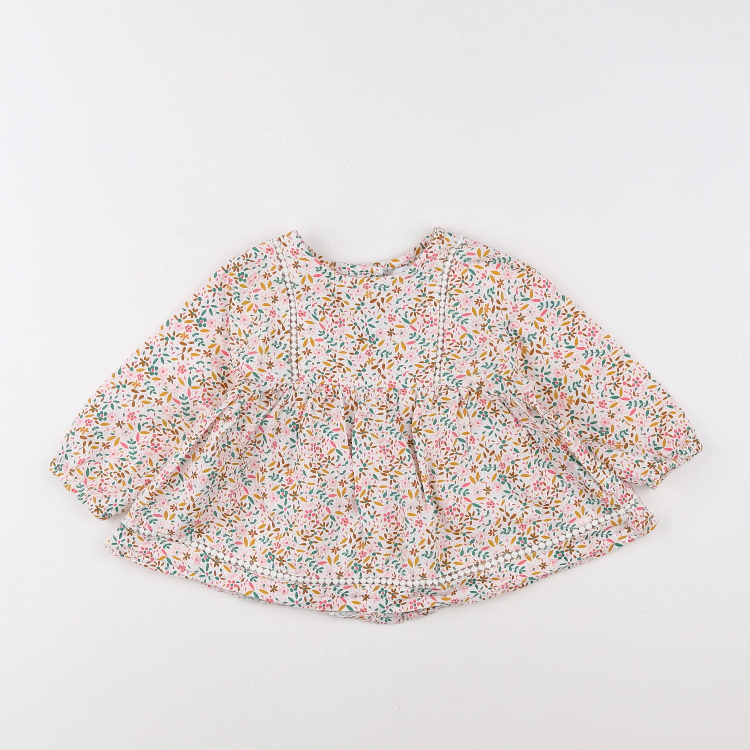 Vertbaudet - blouse multicolore - 12 mois