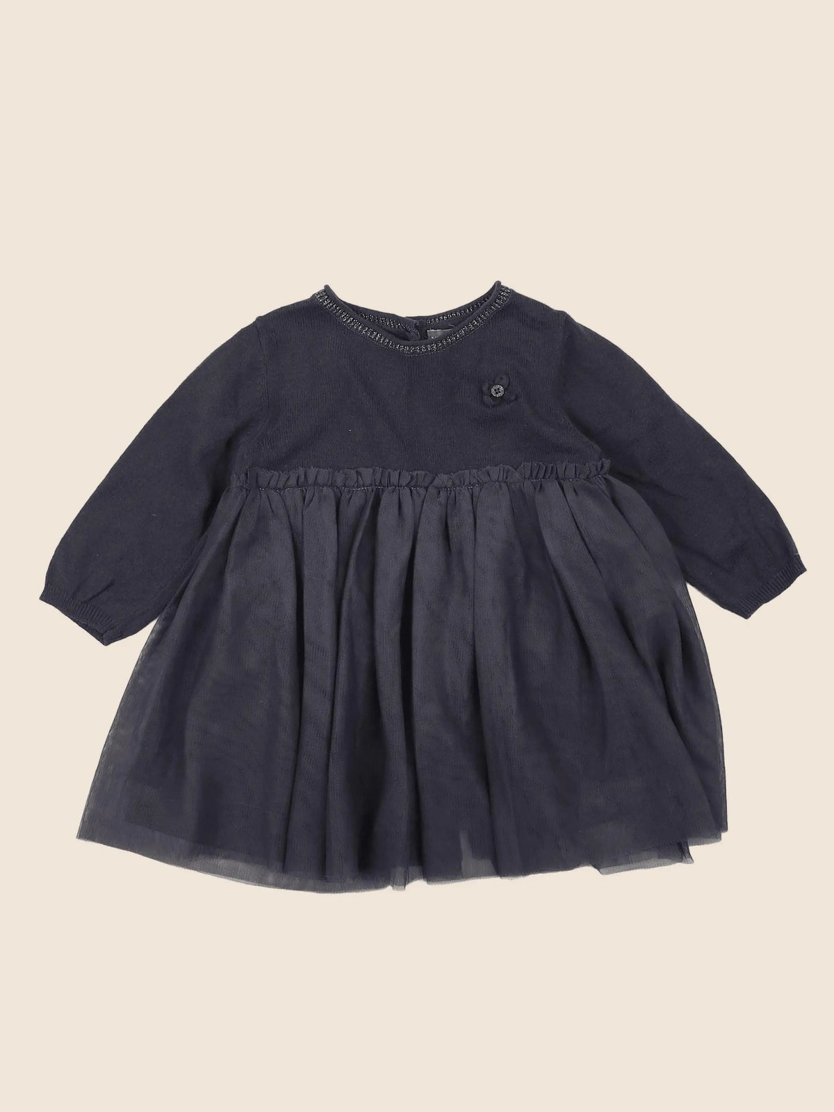 Vertbaudet - robe gris - 9 mois