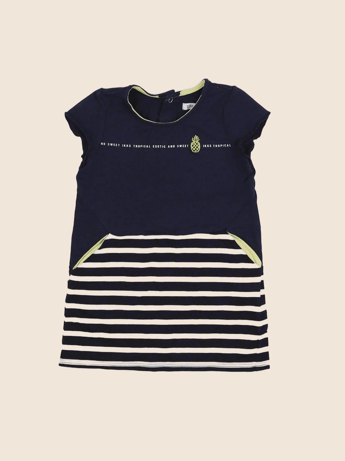 IKKS - robe bleu - 12 mois