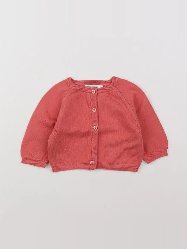 Eden & Victor - gilet rose - 3 mois
