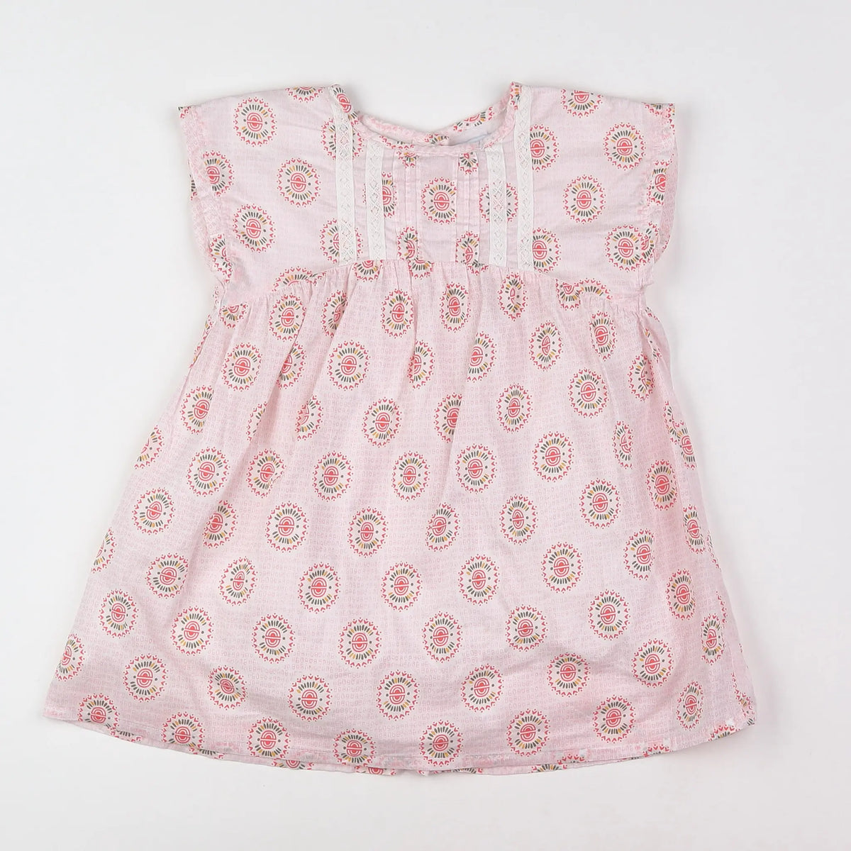 Vertbaudet - robe multicolore - 2 ans