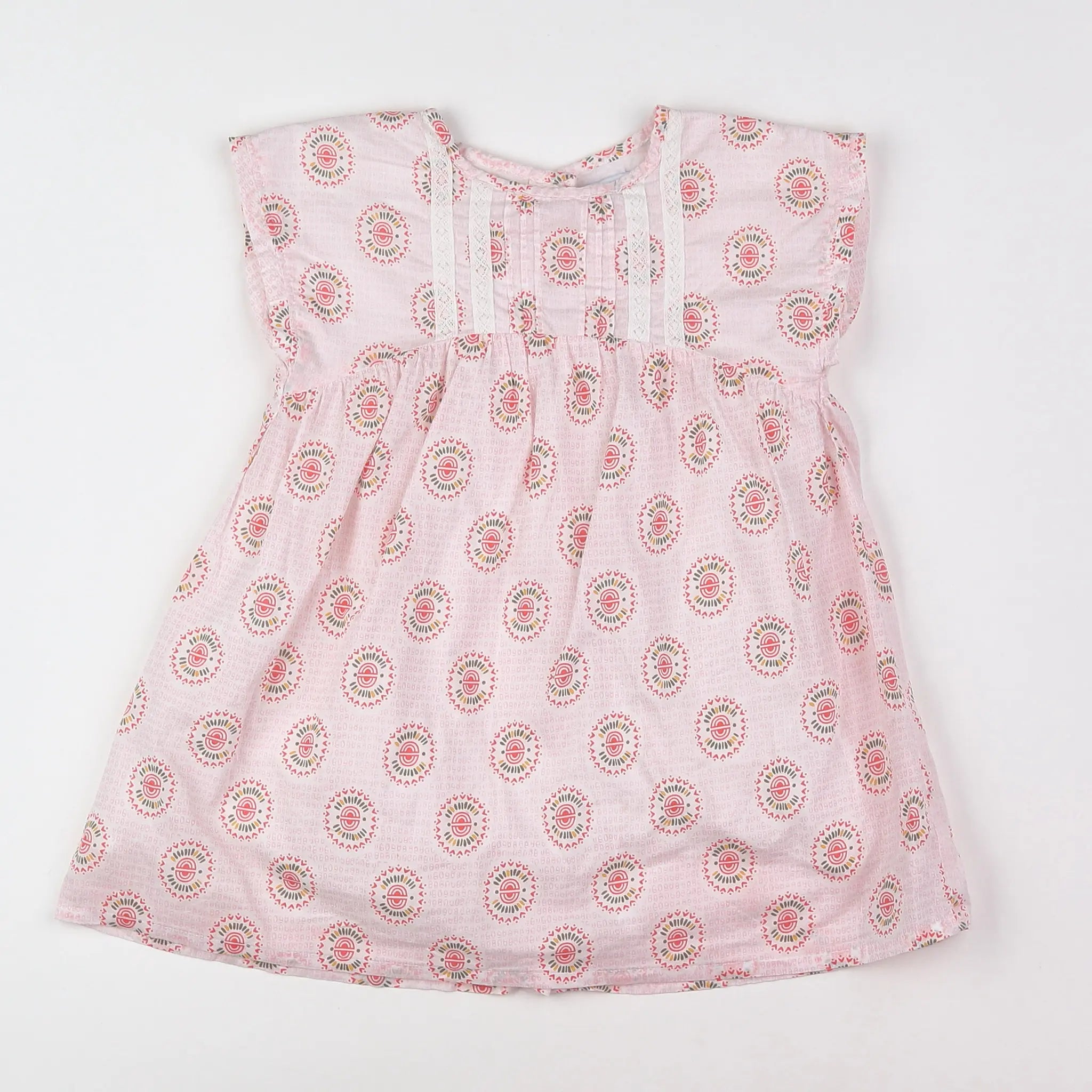 Vertbaudet - robe multicolore - 2 ans
