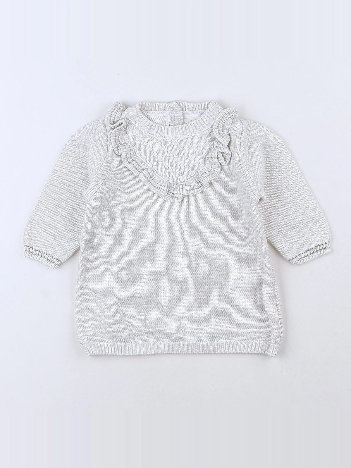 Tape à l'oeil - robe argent, blanc - 9 mois