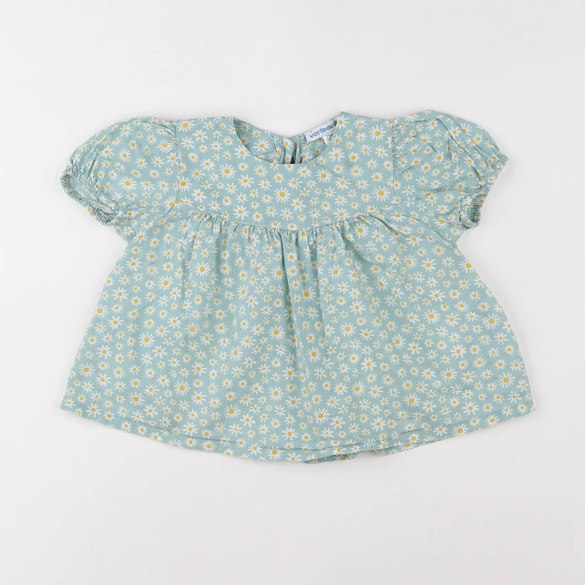 Vertbaudet - blouse bleu, jaune - 9 mois