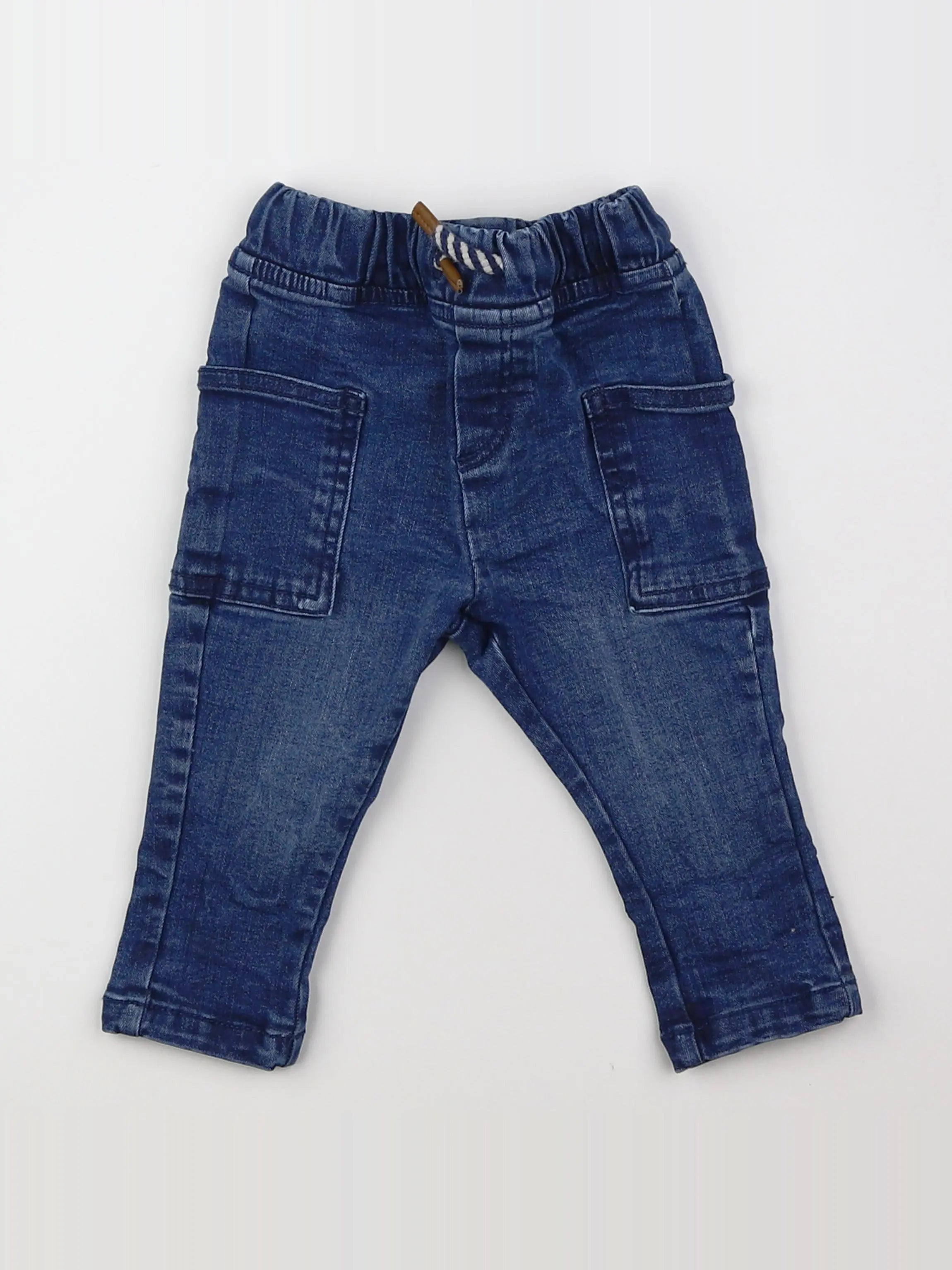 Vertbaudet - jegging bleu - 6 mois