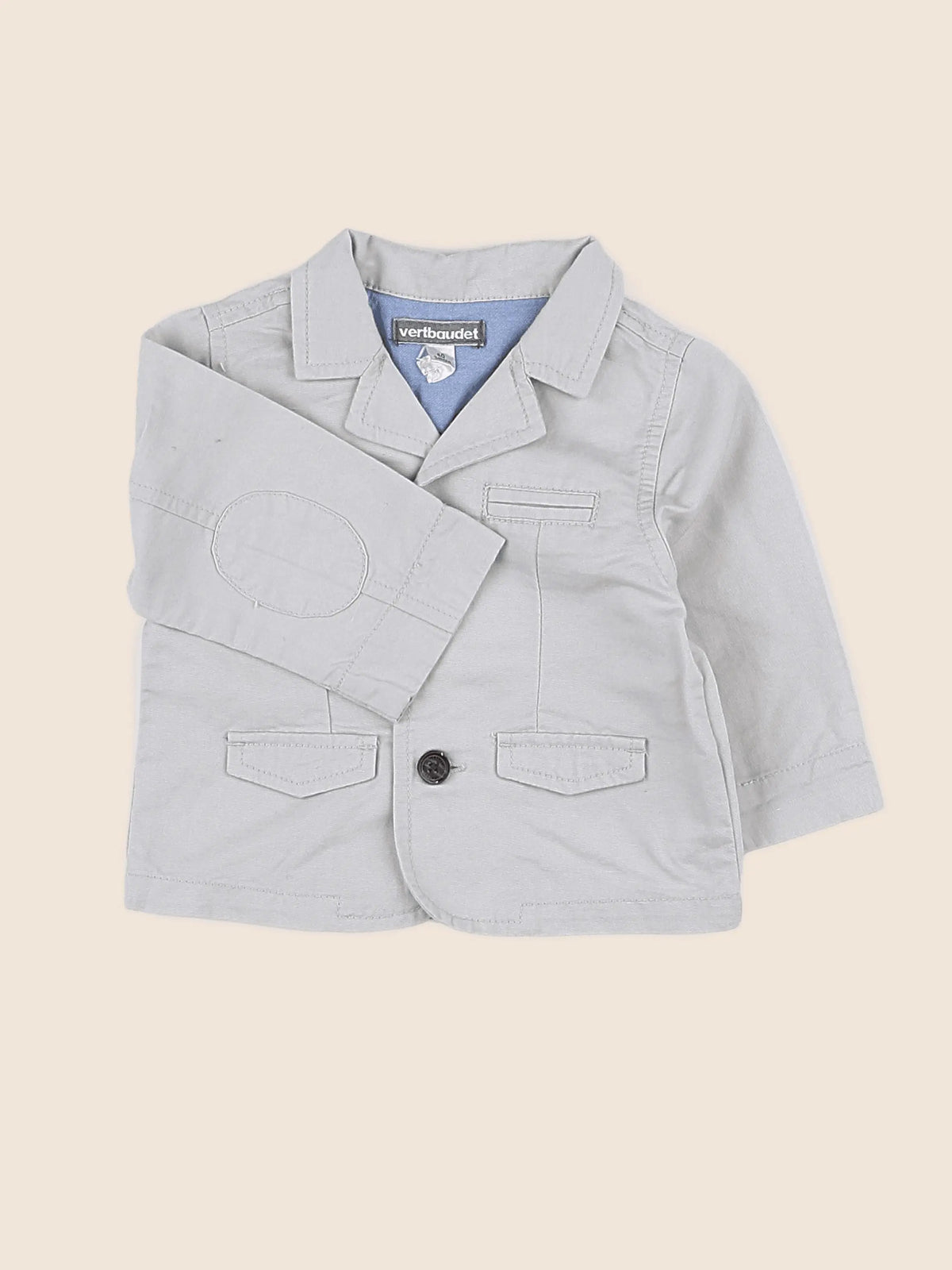 Vertbaudet - veste beige - 3 mois