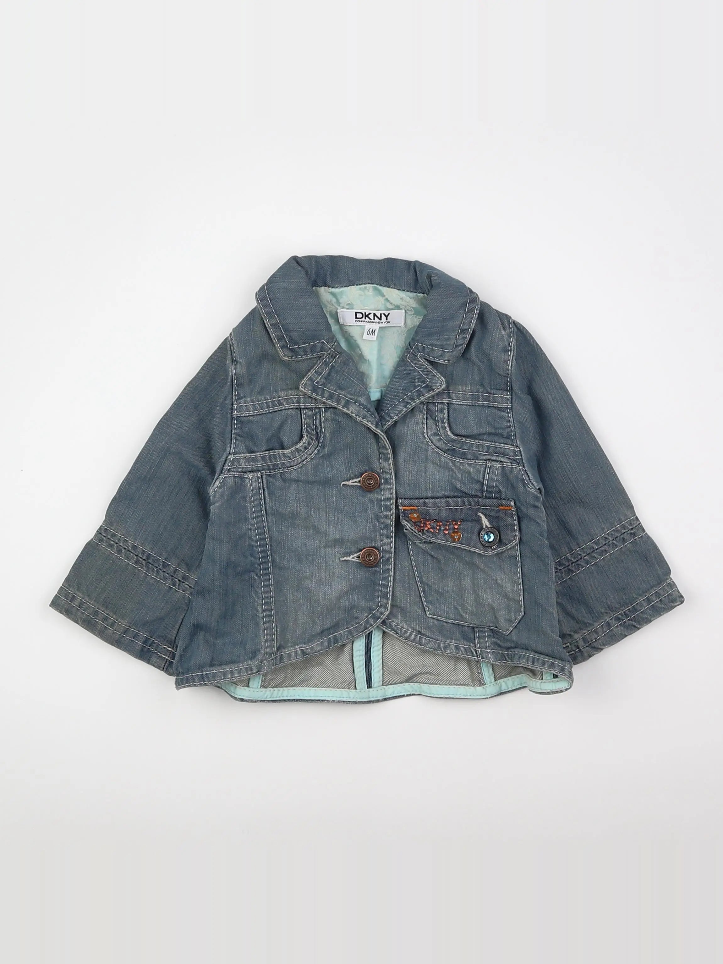 Dkny - veste bleu - 6 mois