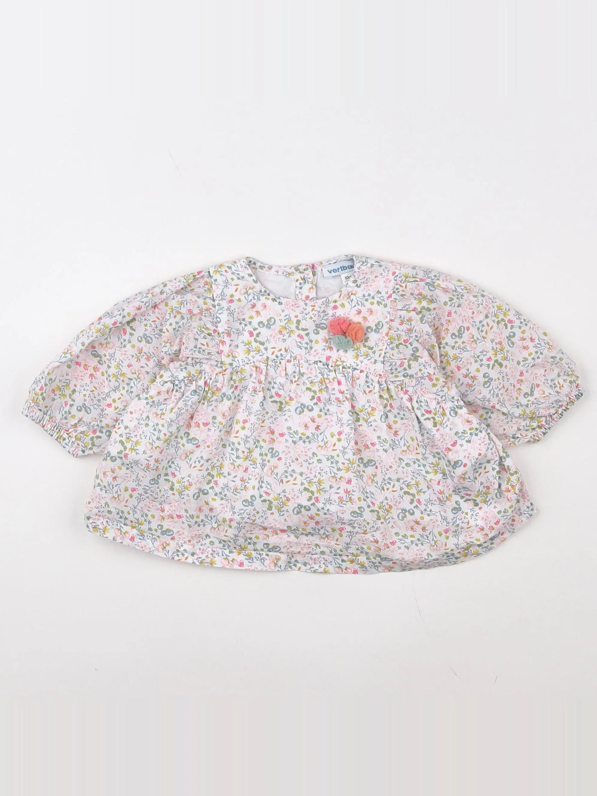 Vertbaudet - blouse multicolore - 3 mois