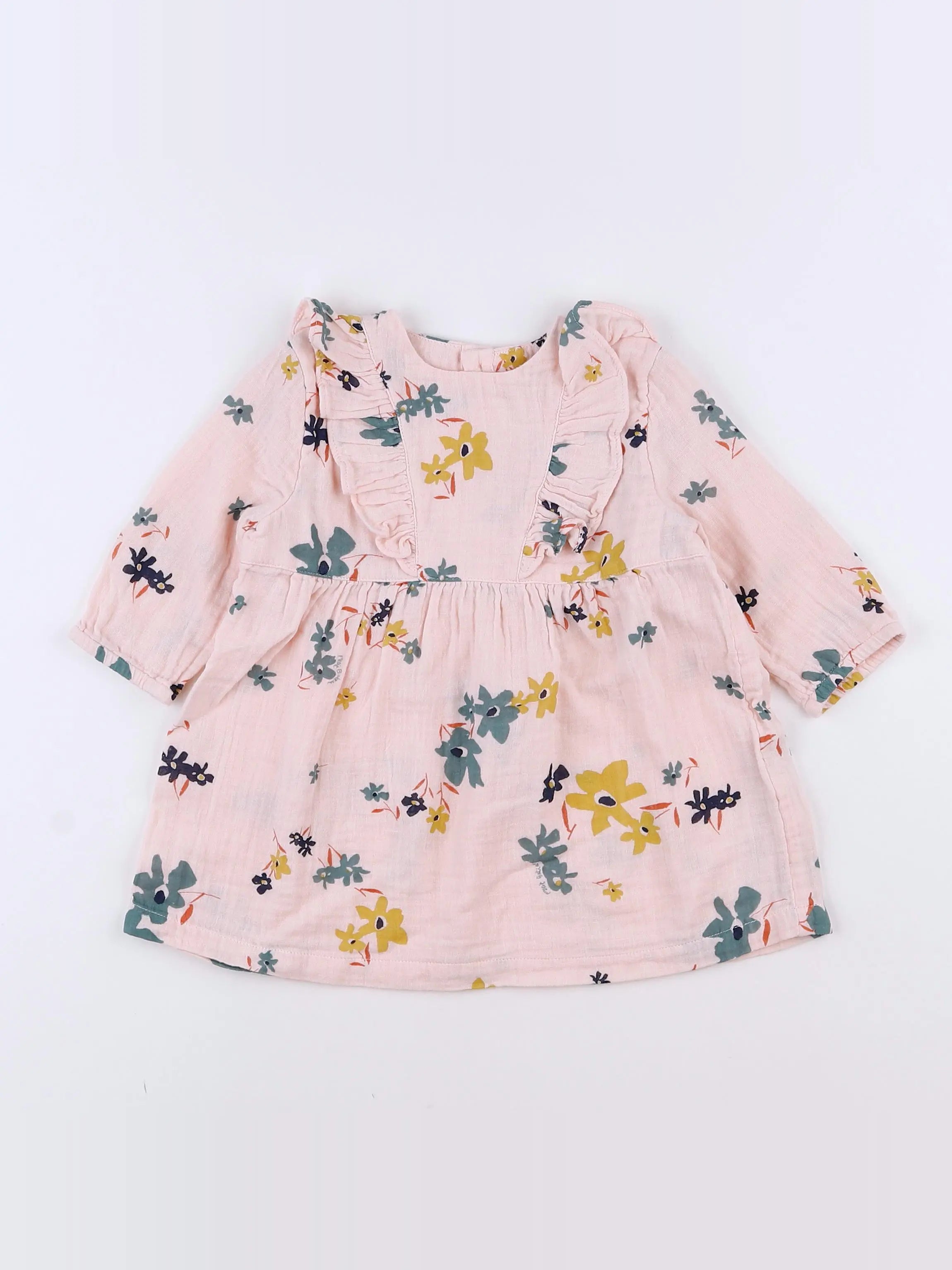 Petit Bateau - robe rose - 12 mois